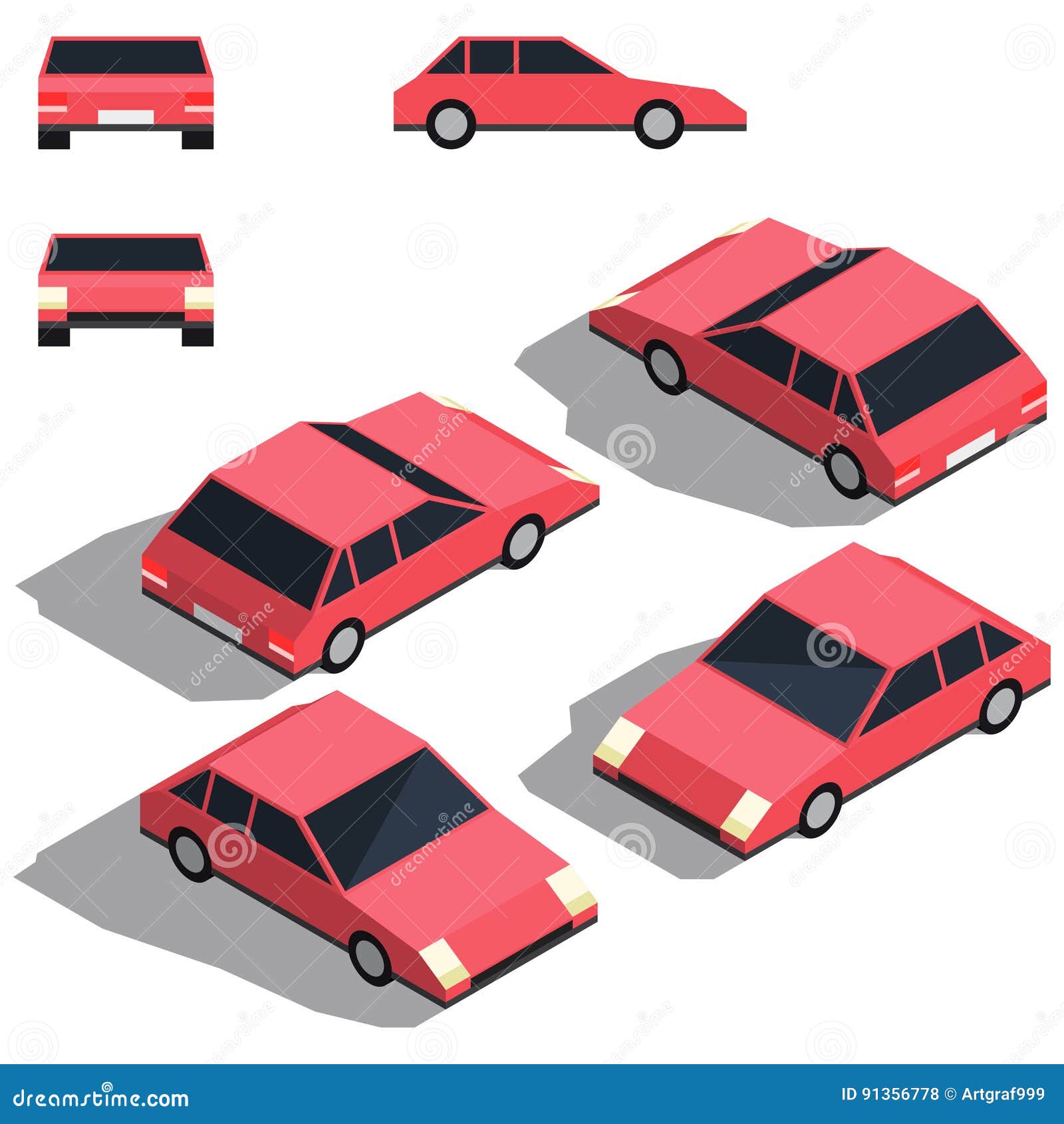 Middelen veelbelovend Psychologisch Isometry Auto Lage Het Detailleren Isometrische Mening Van De Auto's Stock  Illustratie - Illustration of origami, grijs: 91356778