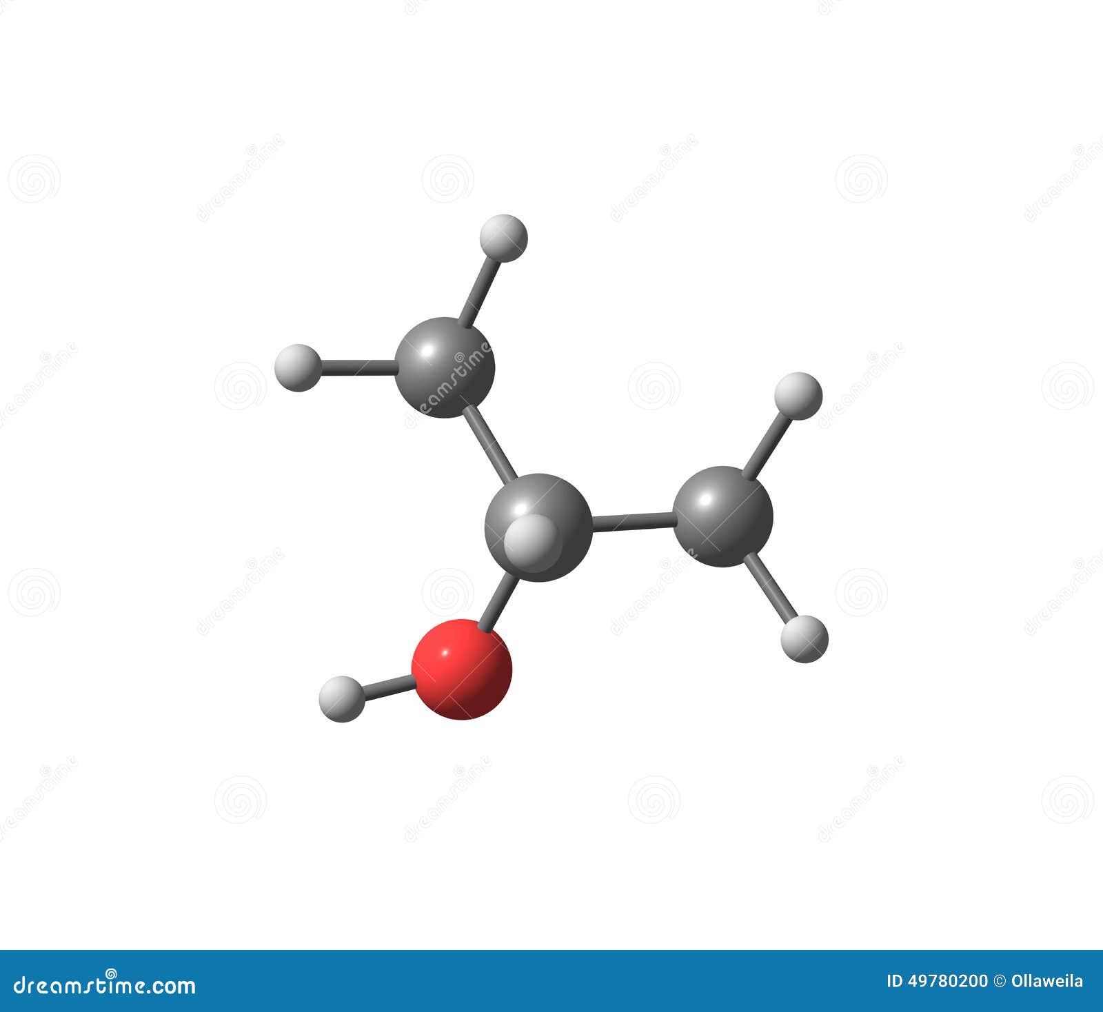 Cetyl (or palmityl) alcohol molecule. Constituent of cetostearyl alcohol  (cetearyl alcohol, cetylstearyl alcohol). Skeletal formula. Stock Vector