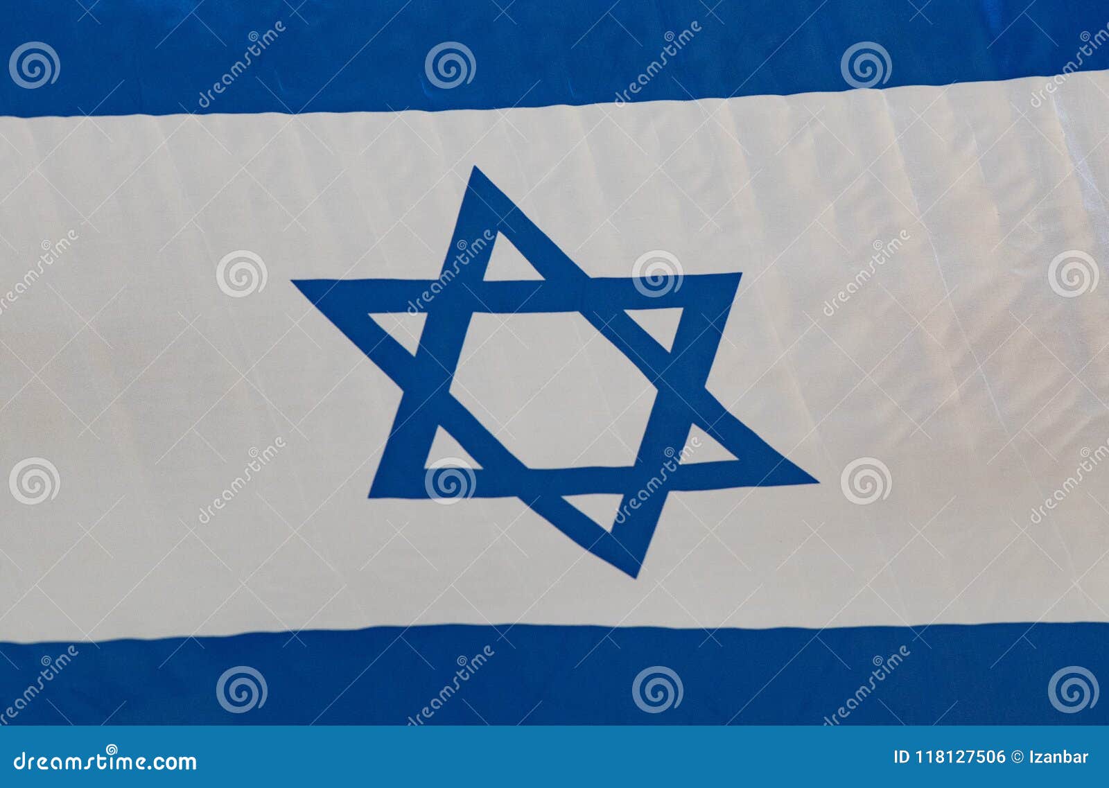Israel Blau Und Weisse Flagge Stockfoto Bild Von Hintergrund Disch