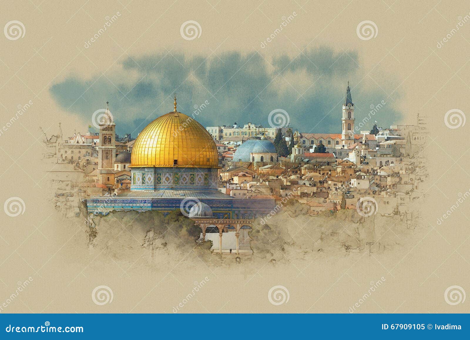 israel, the dome of the rock in jerusalem