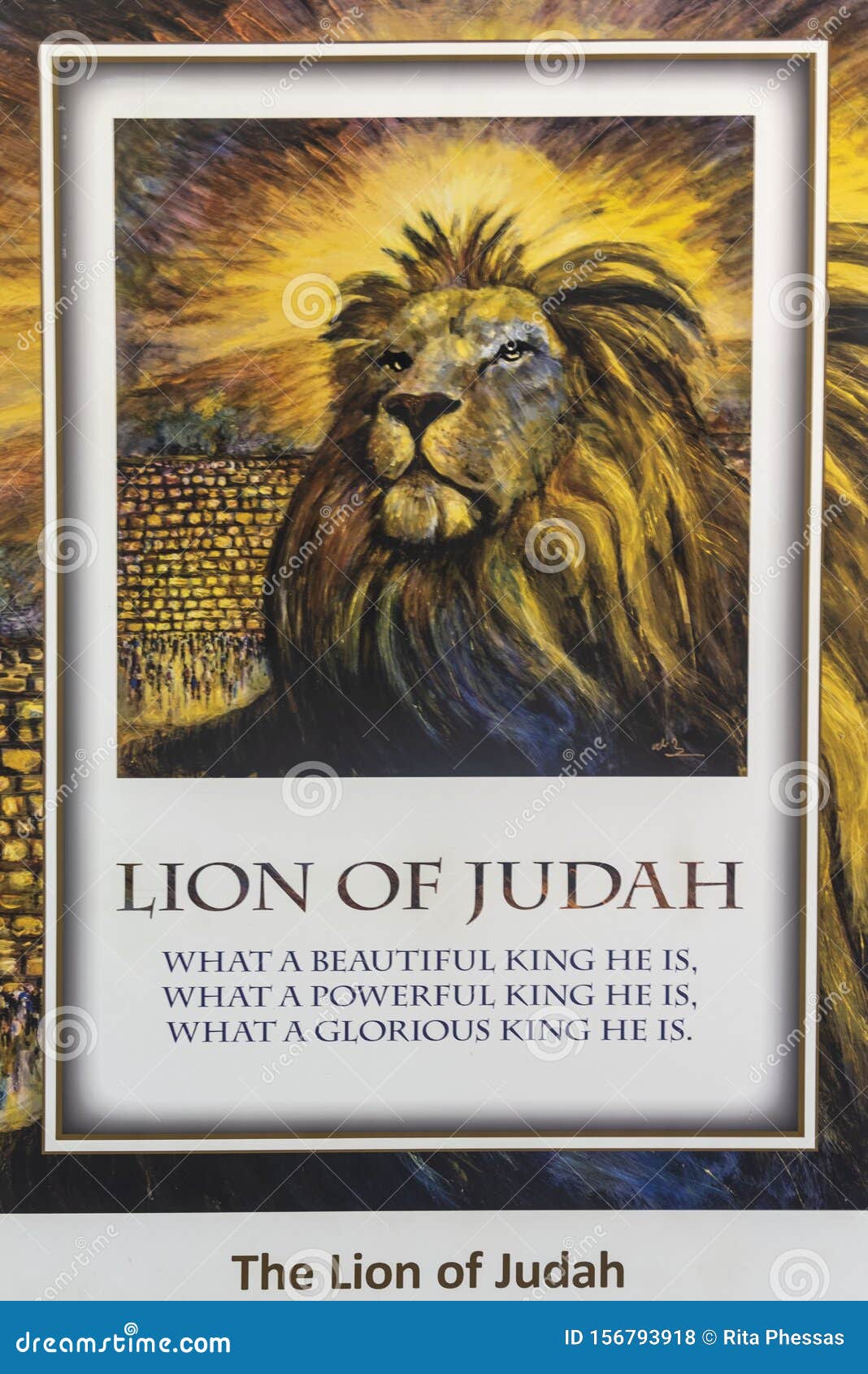 Israel-Jerusalem 11-05-2019 View of an Image with a Lion on it As ...