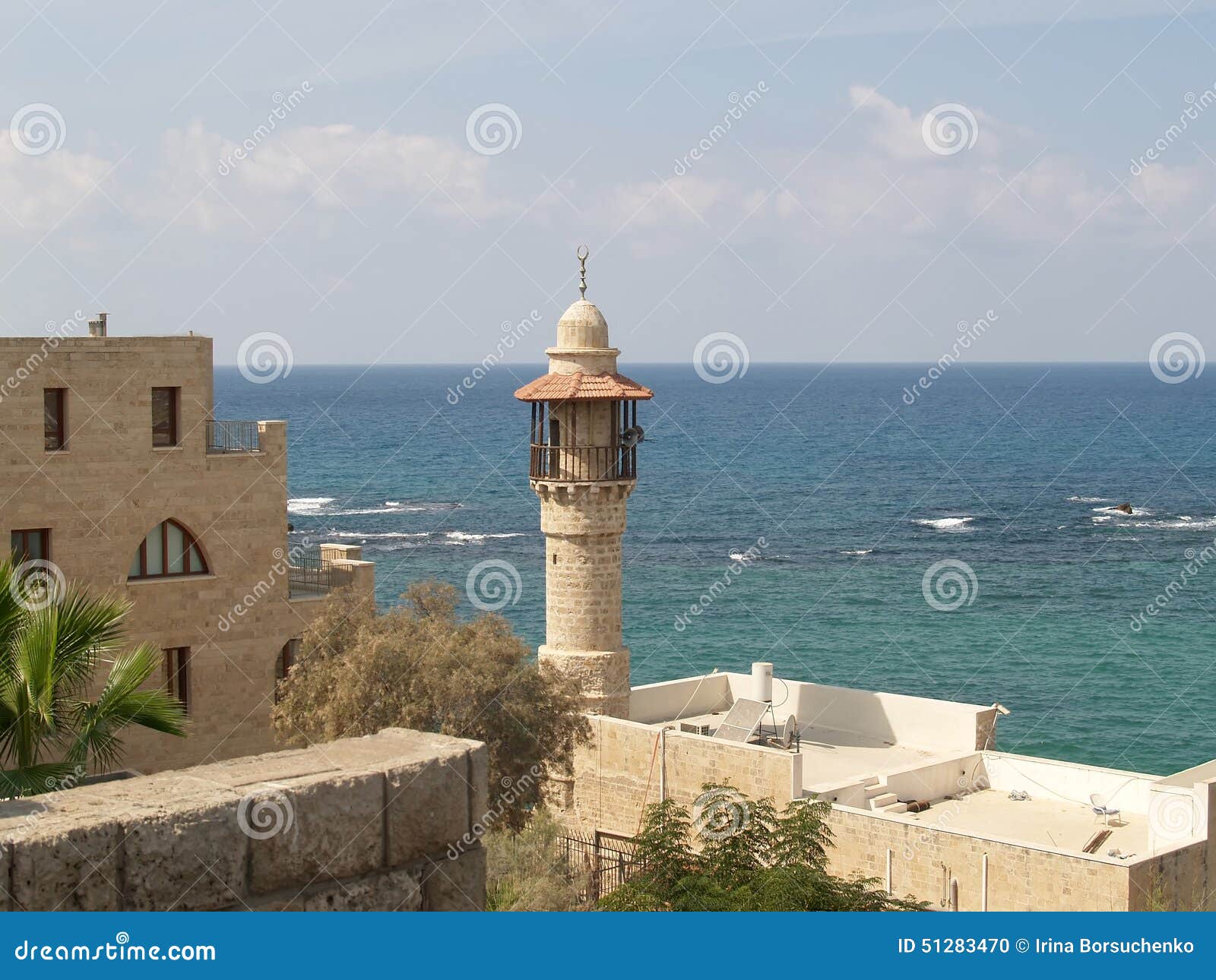 israel. mosque dzhama el-bajar (al-bakhr, the sea mosque) in yaffo