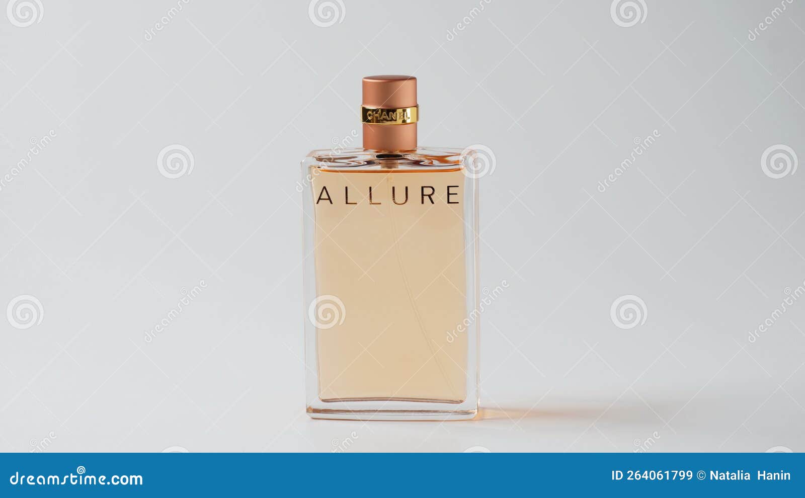 Israel - November 18, 2022: A bottle of Chanel perfume. Allure