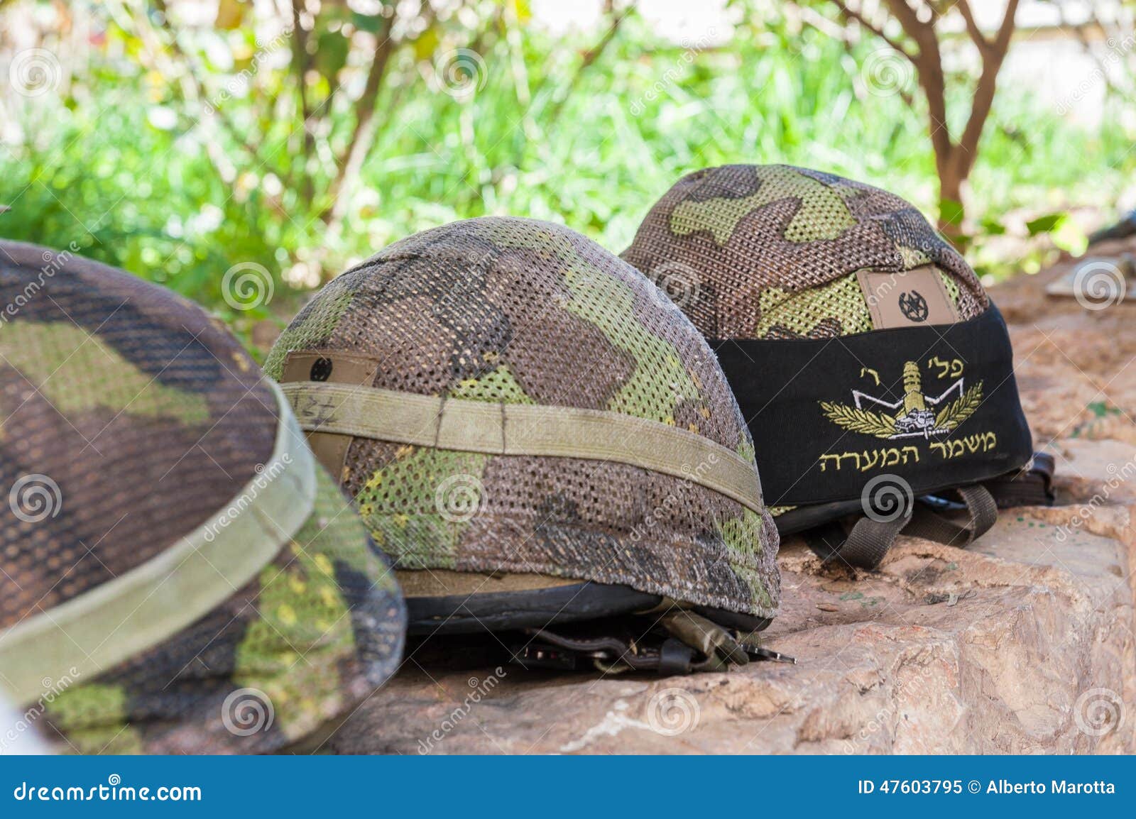 Israeli Helmets stock image. Image of brown, green, prospective 47603795