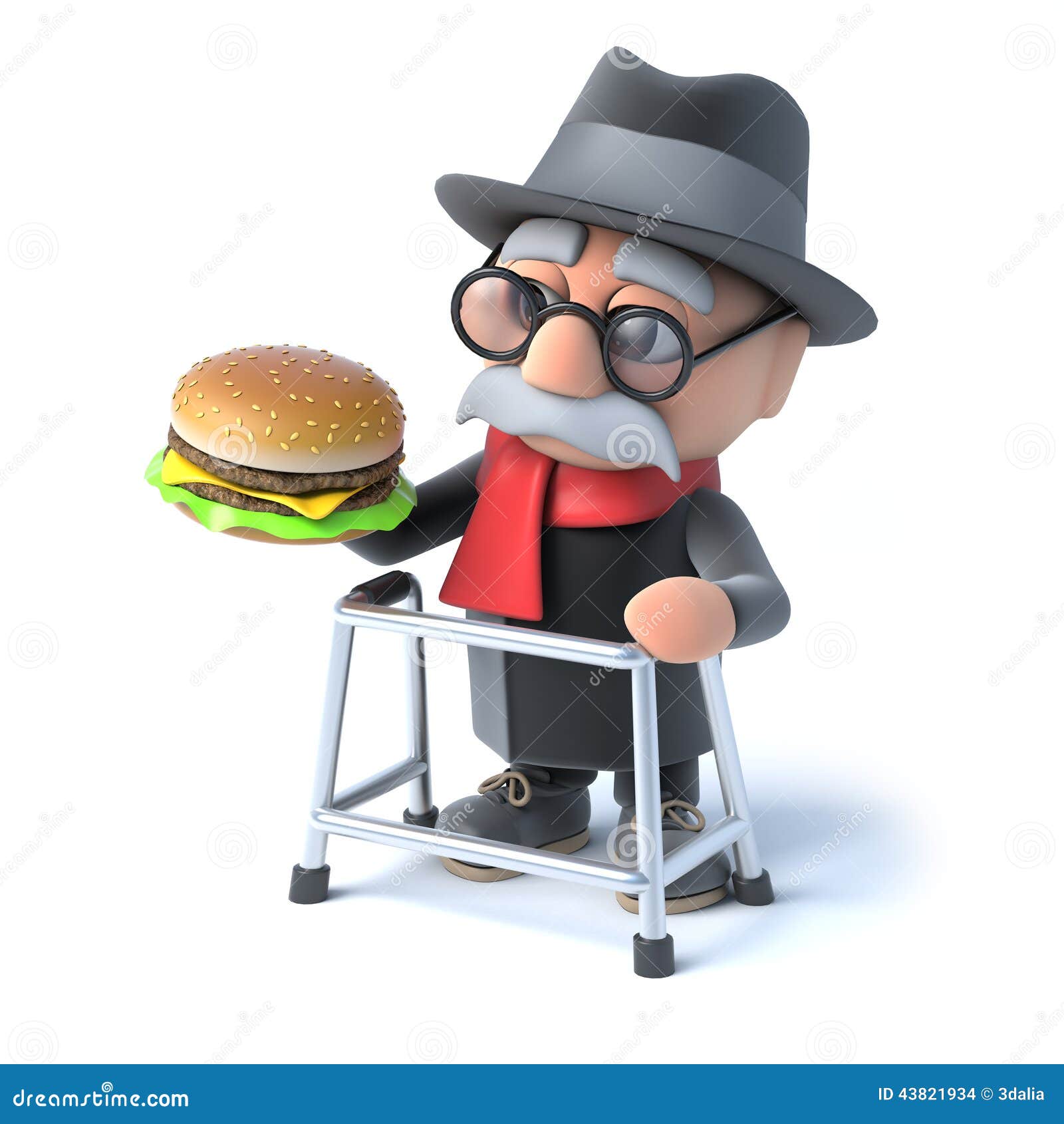 clipart alter mann mit stock - photo #27