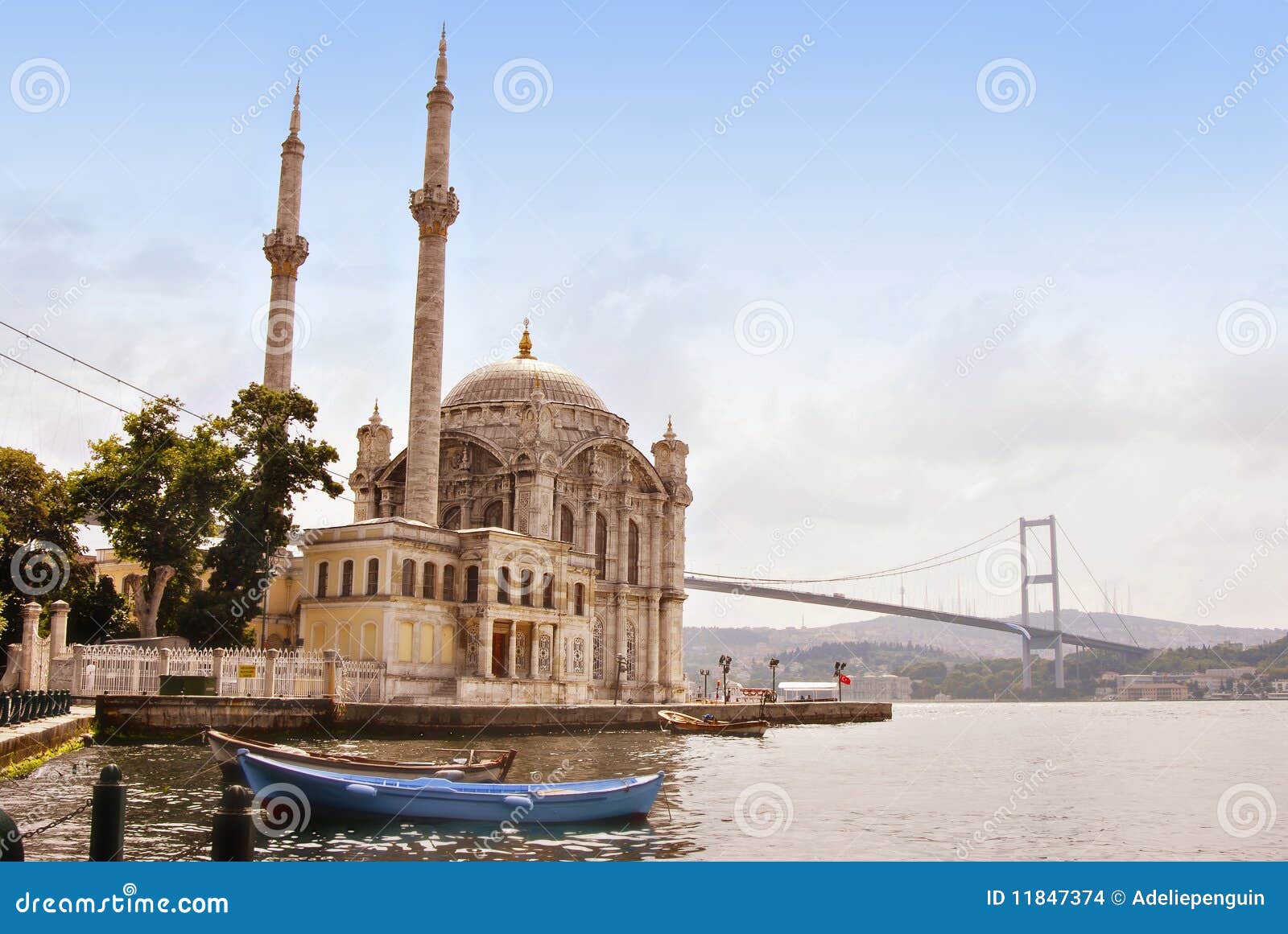 mosque, istanbul on the bosporus, turkey