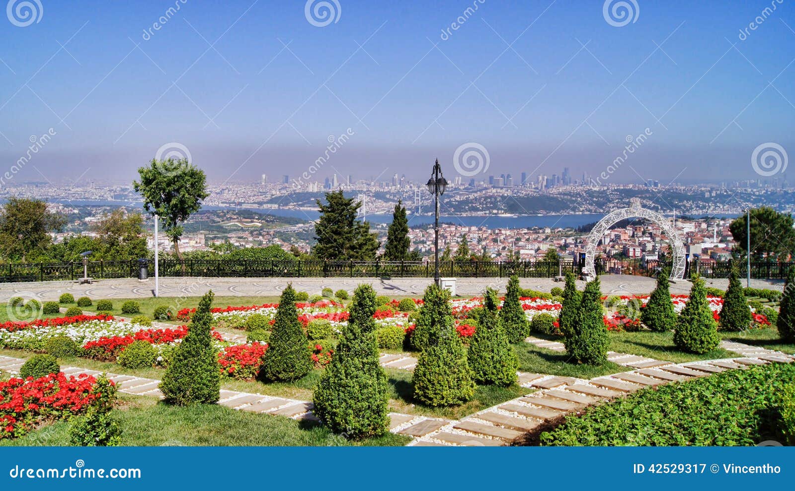 istanbul camlica hill overview bosphorus bridge