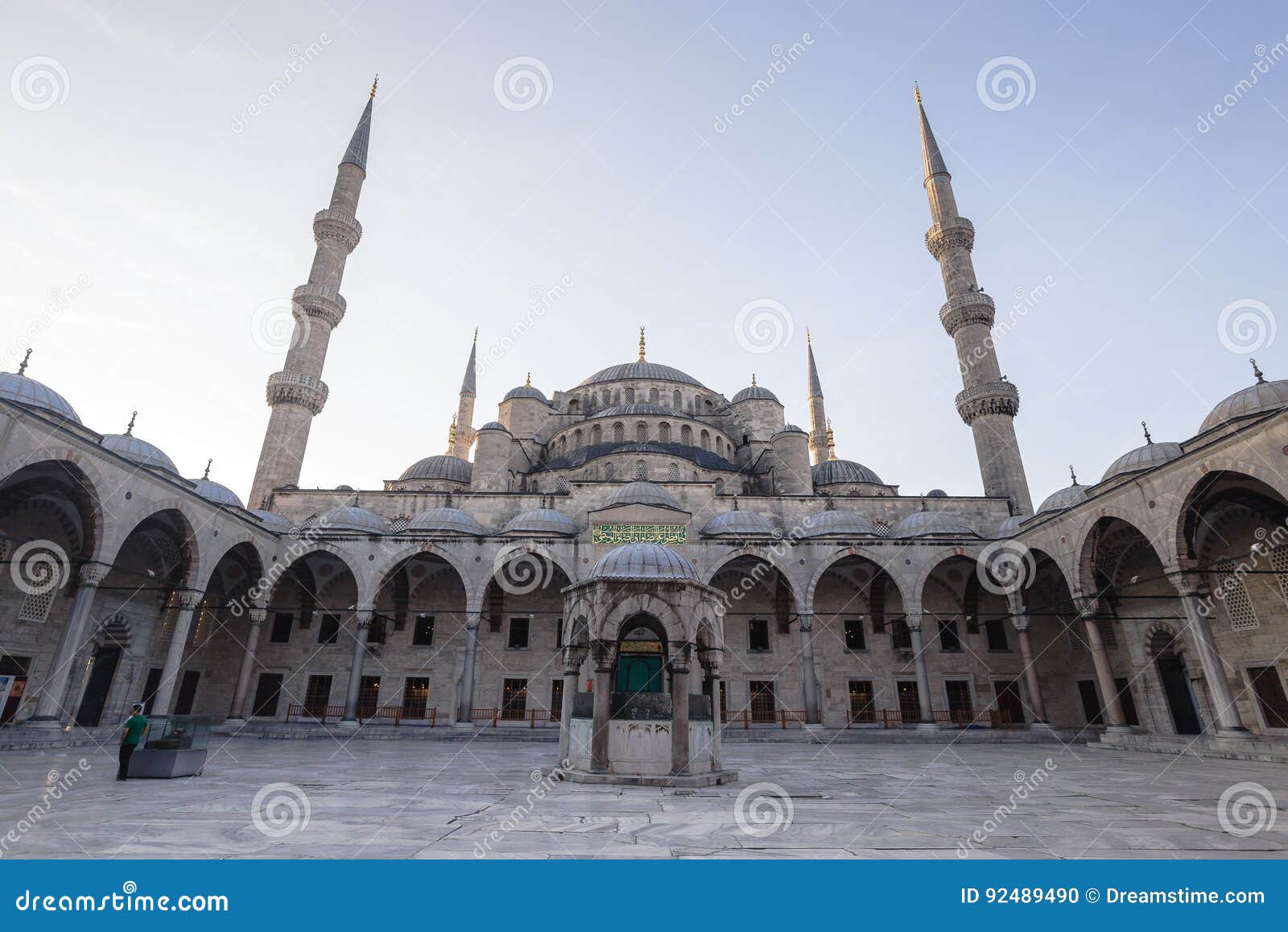 istanbul`s blue mosque at sunrise
