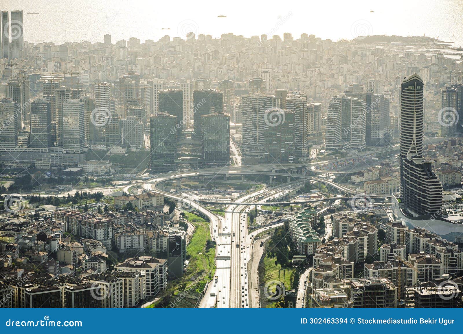 istanbul, turkey - december 23, 2023: aerial drone view kadikoy, fikirtepe, uzuncayir. ac?badem