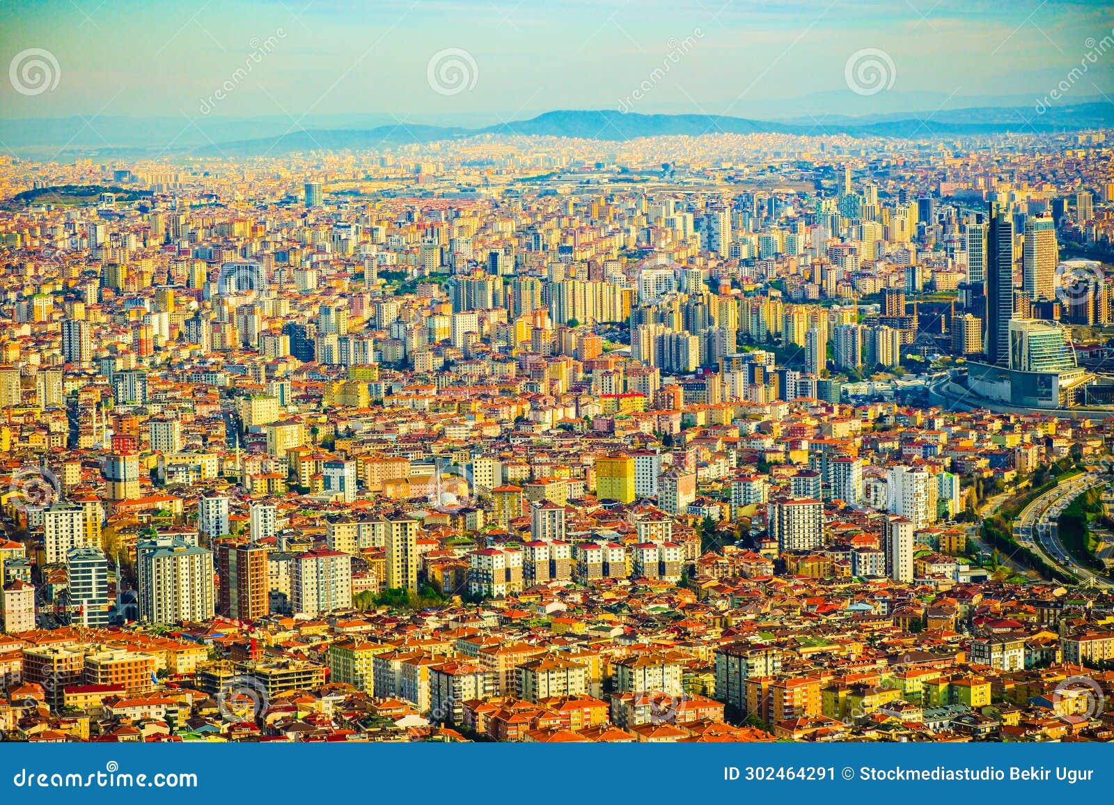 istanbul, turkey - december 23, 2023: aerial drone view kadikoy, fikirtepe, uzuncayir. ac?badem