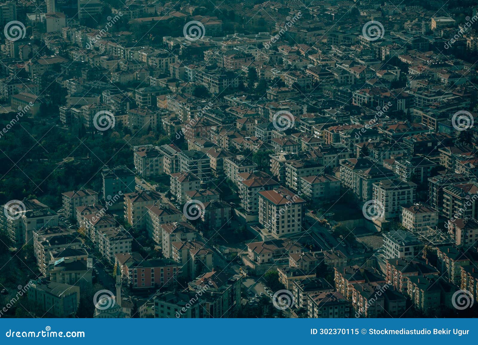 istanbul, turkey - december 23, 2023: aerial drone view kadikoy, fikirtepe, uzuncayir. ac?badem