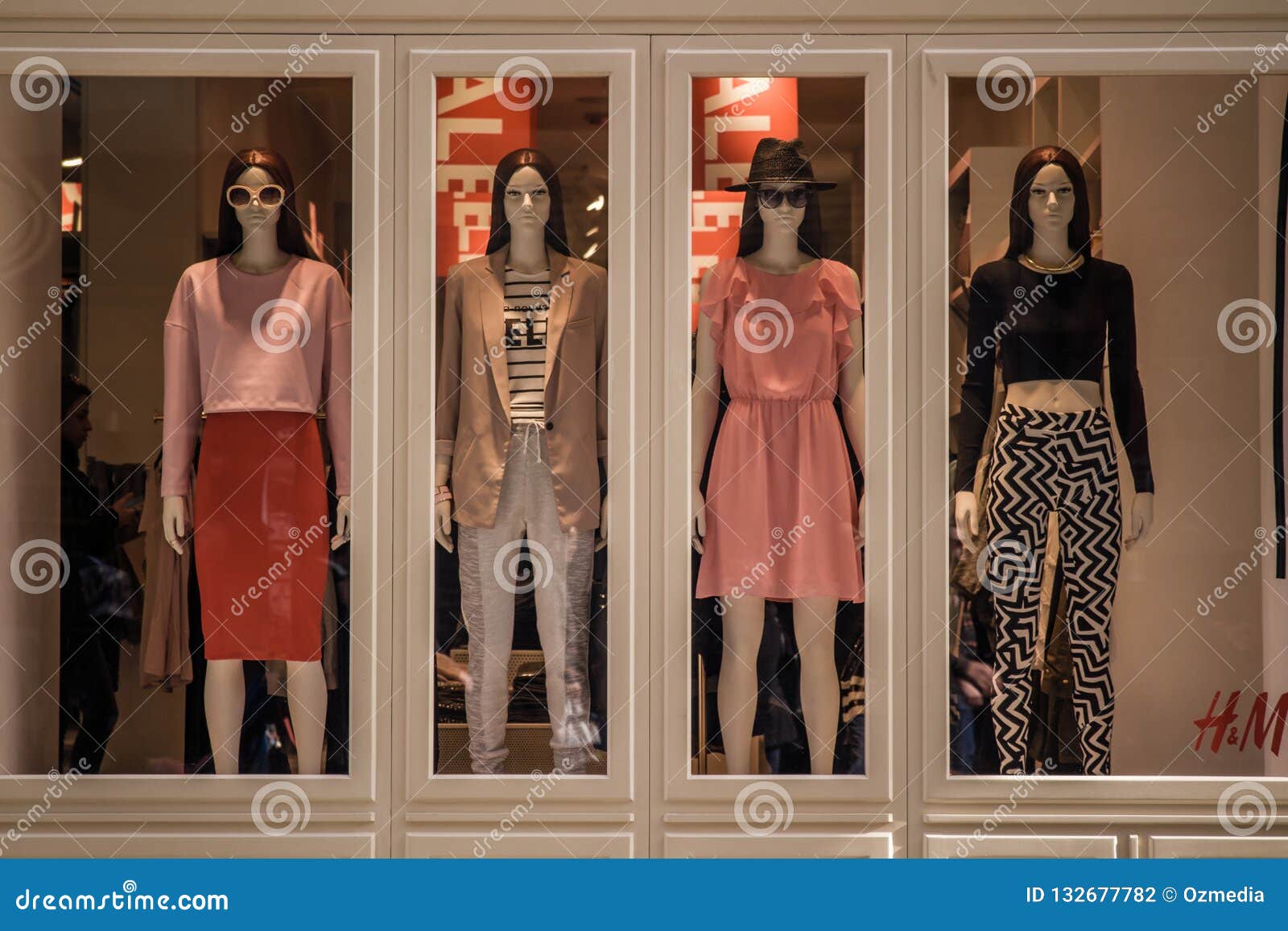 Women Clothing Store Window Editorial Photography - Image of front ...
