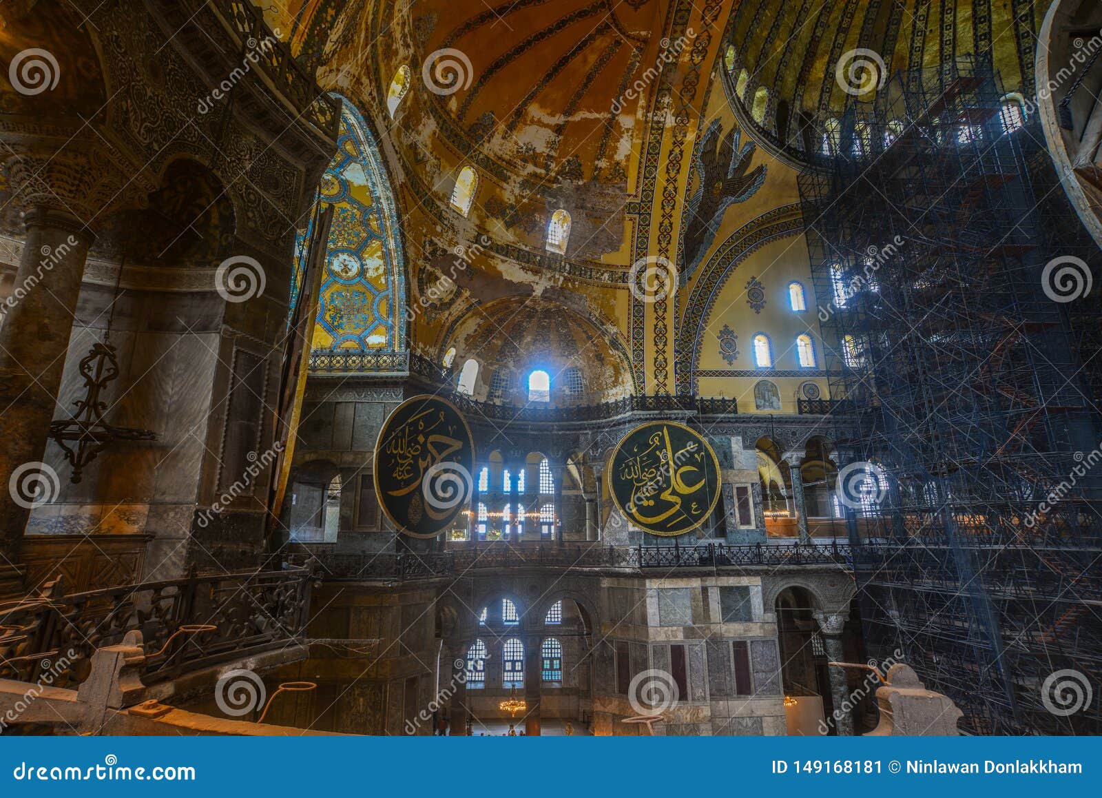 1600px x 1157px - Interior Of Hagia Sophia In Istanbul, Turkey Editorial Photo ...