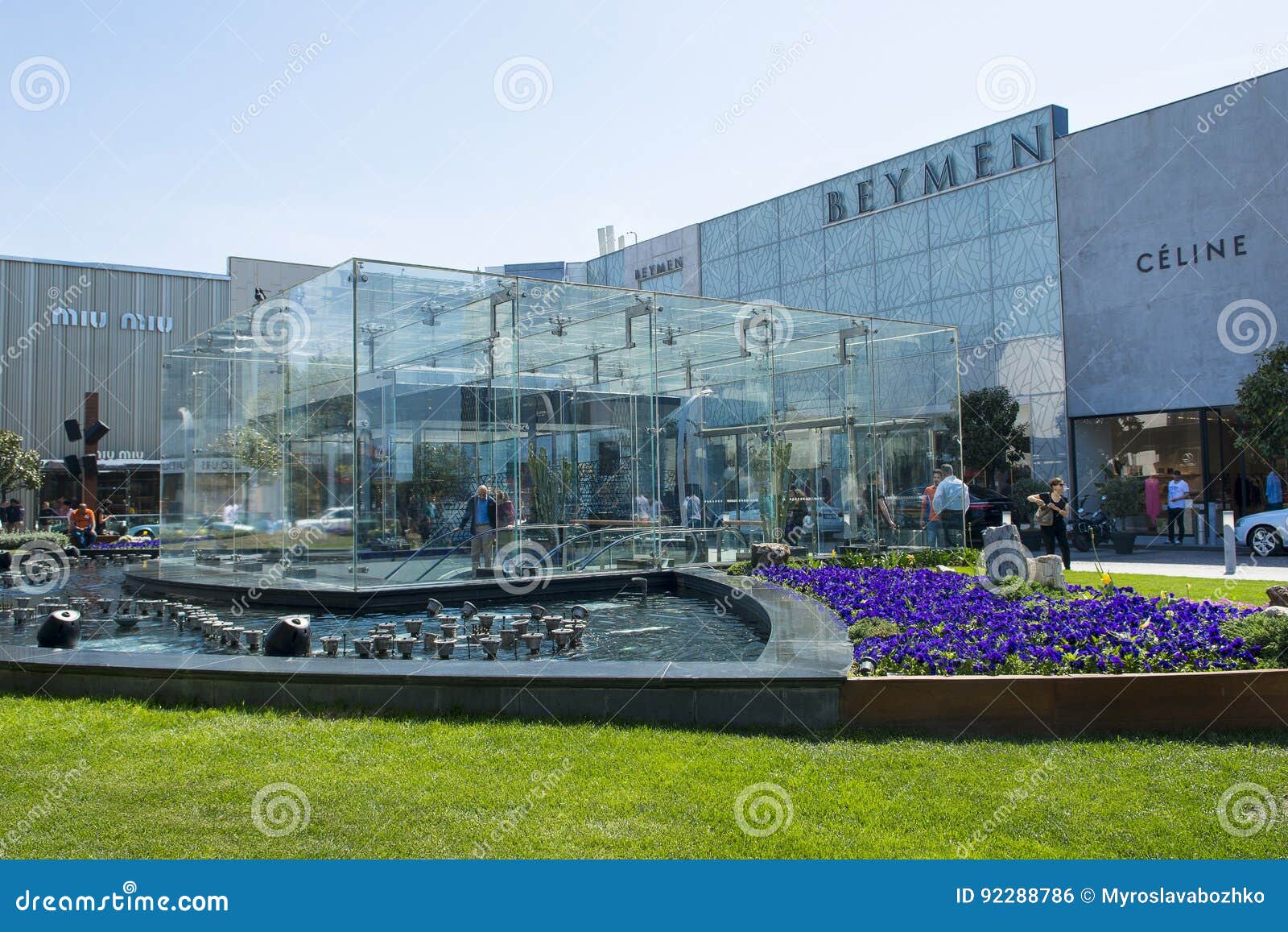 Istinye Park shopping mall editorial photo. Image of landscape