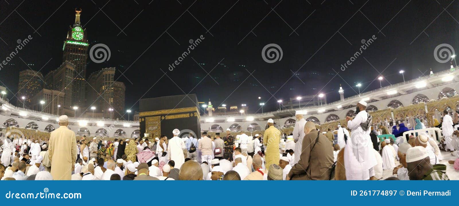 After Isya Prayer at Mecca Haram Mosque Saudi Editorial Photography