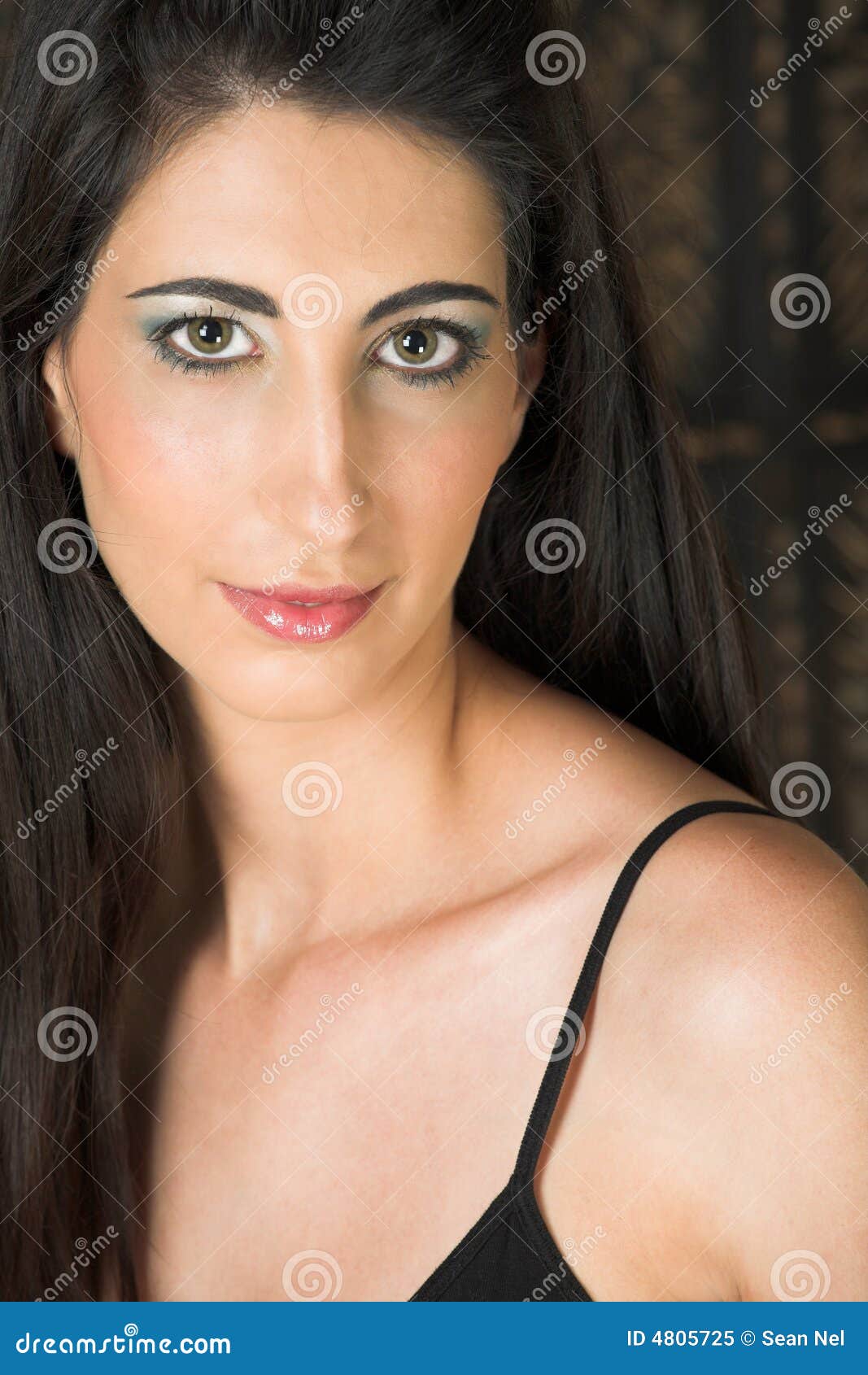 Italian Adult Woman Stock Image Image Of Dark Black 4805725