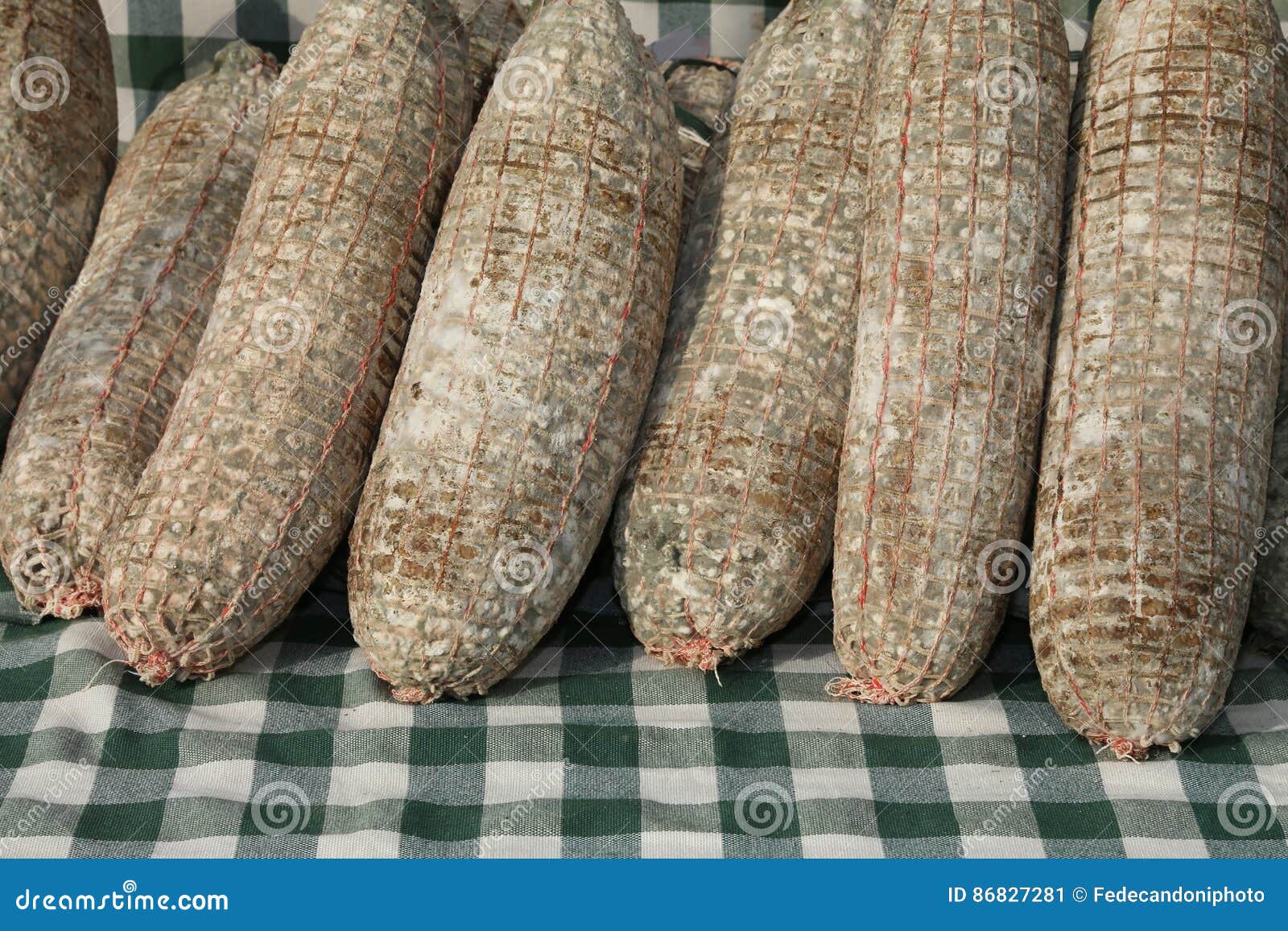 Italian Aged Salami Produced Pork Stock Photos Free & RoyaltyFree