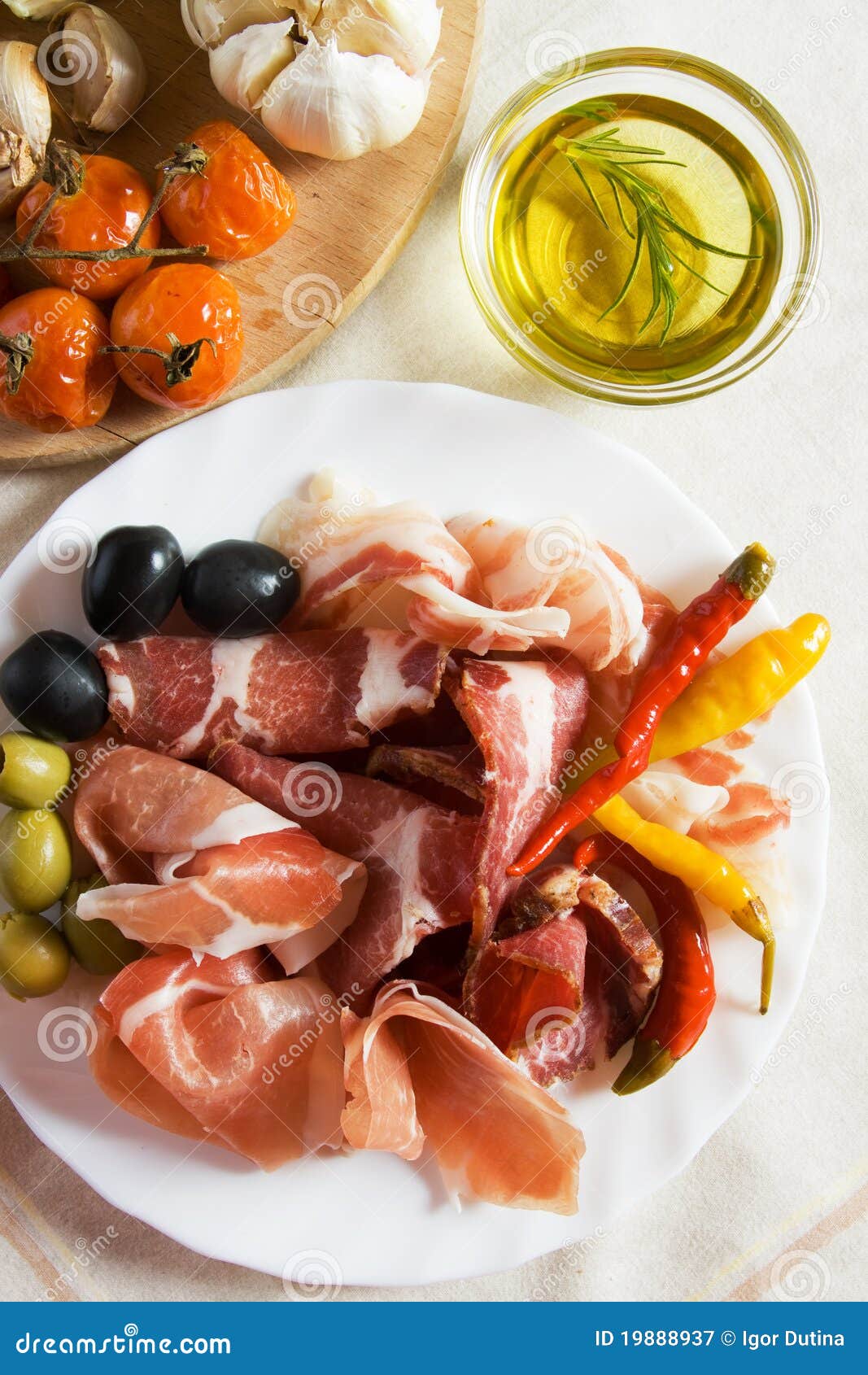 Italian antipasto stock image. Image of breakfast, italian 19888937