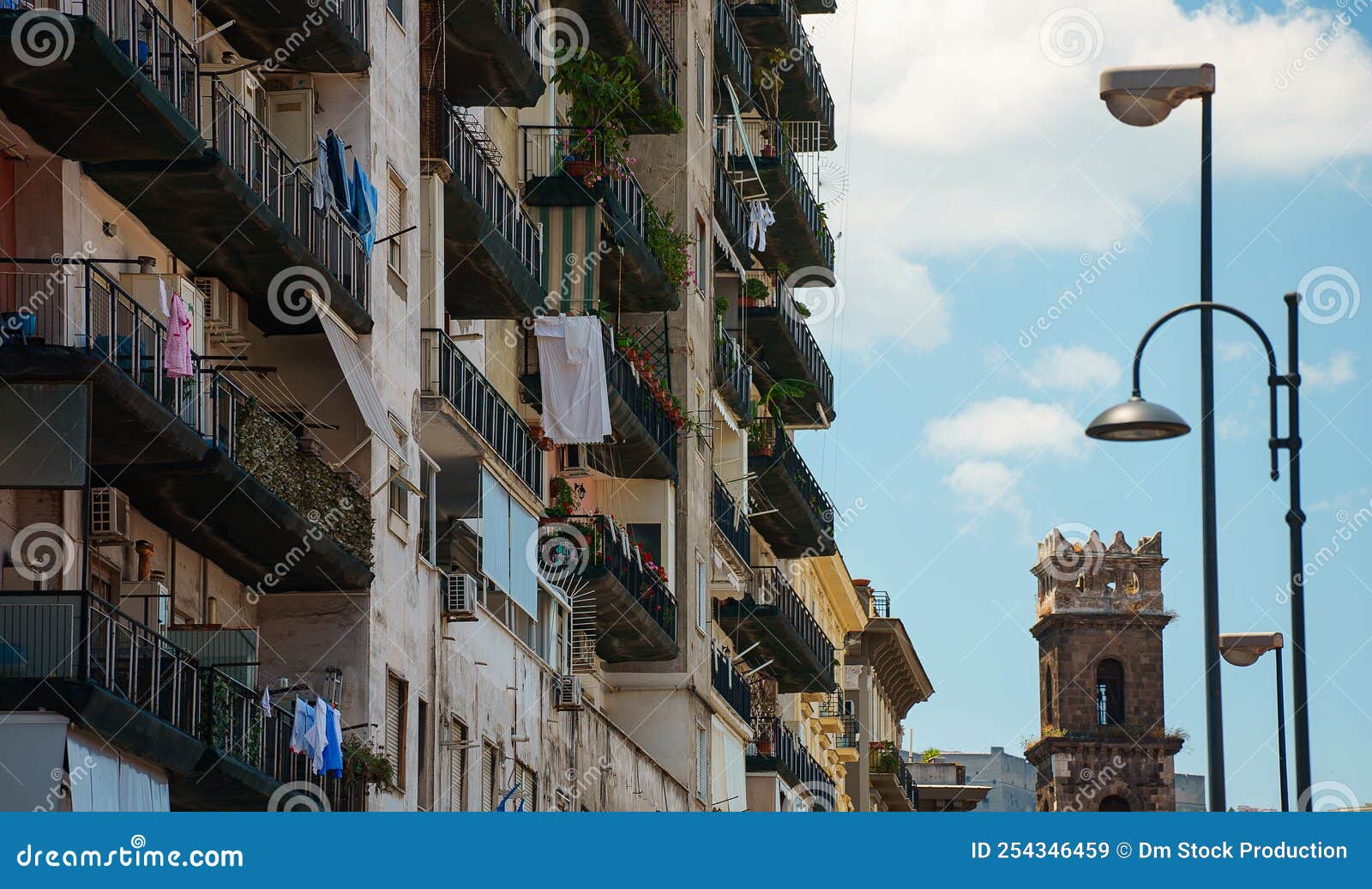 Italian apartment building stock image. Image of detail 254346459