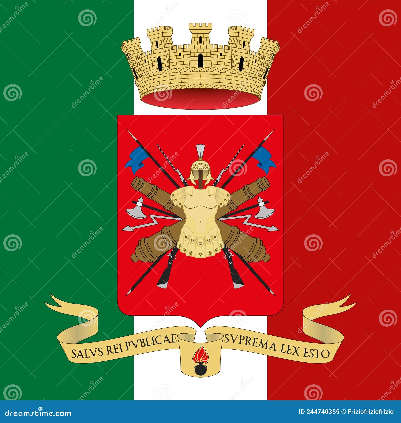 italian coat of arms symbols