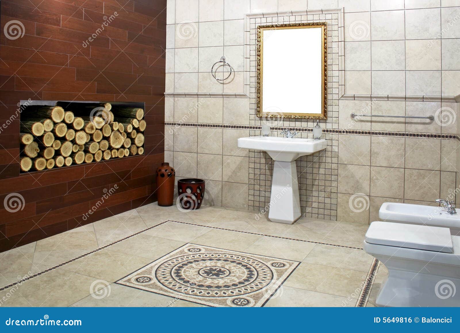Italian bathroom stock photo. Image of decoration, mosaic - 5649816, image size:1600x1157