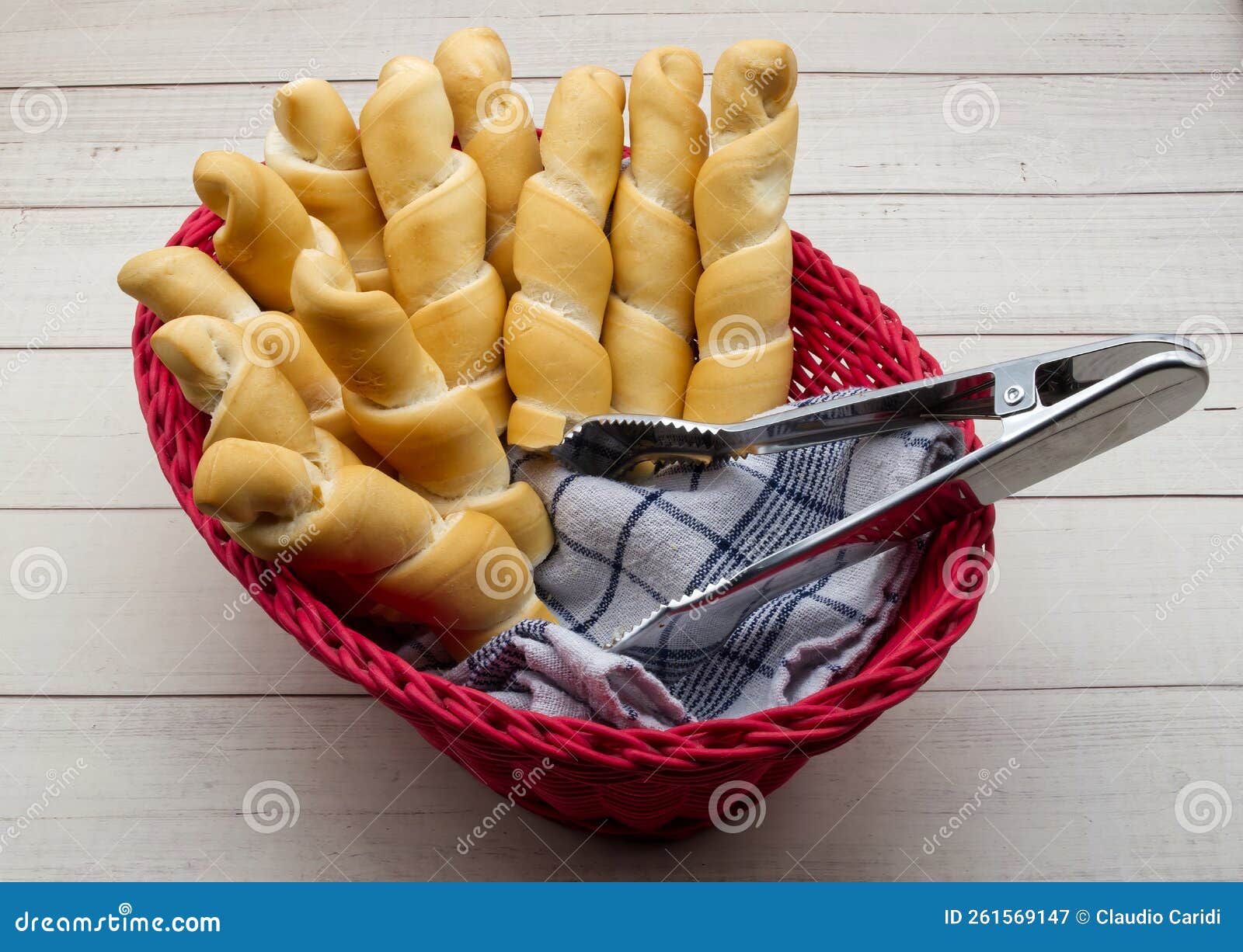 italian bread crocetta ferrarese. traditional bread from ferrara. italy