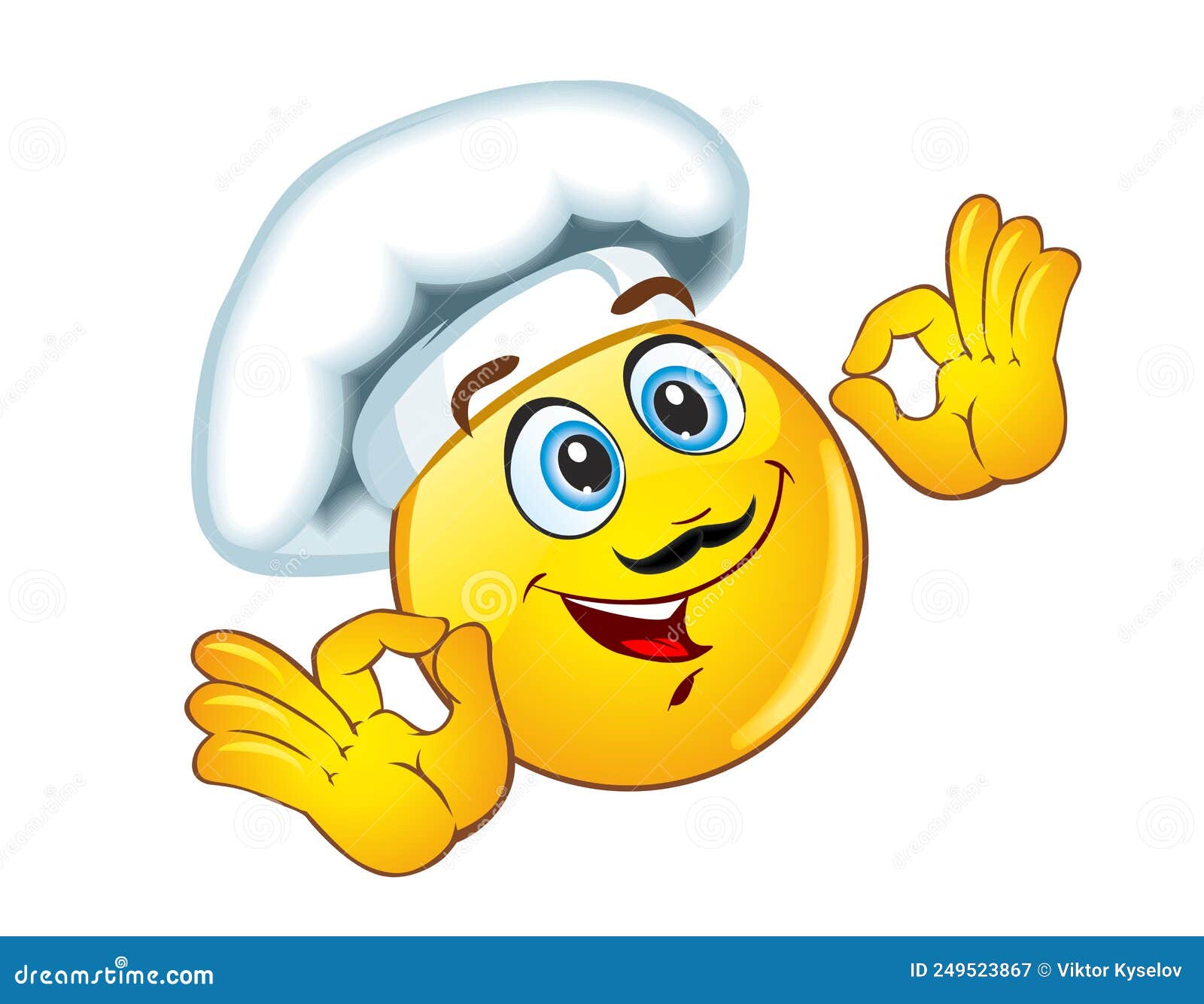 Chef Set Emoji Avatar. Sad And Angry Face. Guilty And Sleeping. Cook ...