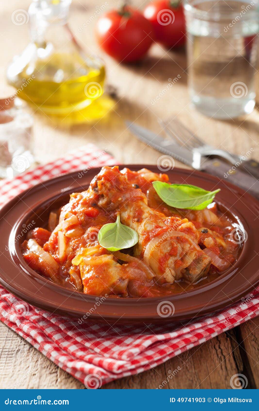 Italian chicken cacciatore stock image. Image of food - 49741903