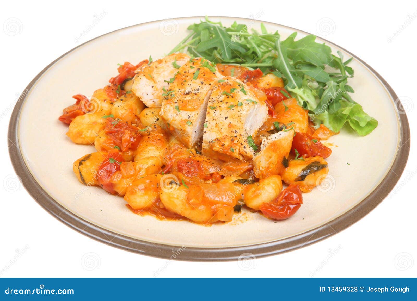 Italian Chicken Casserole with Gnocchi Stock Photo Image of cuisine, italian 13459328