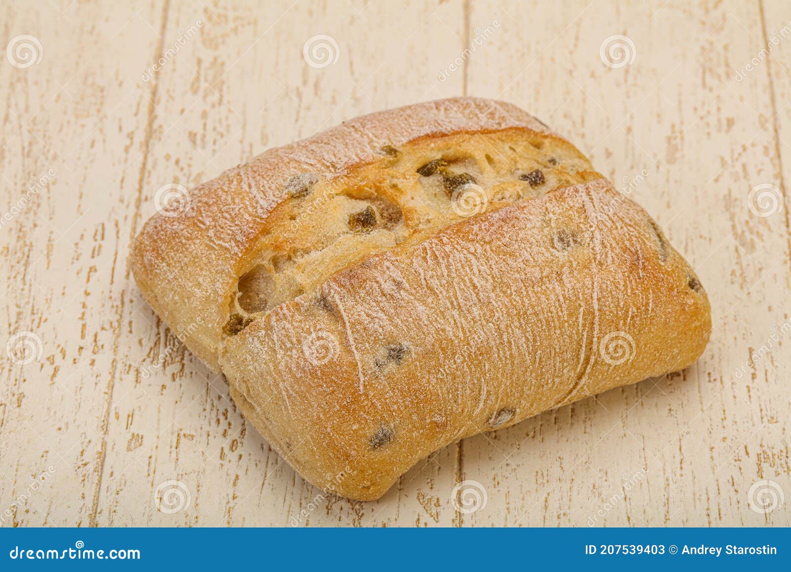Italian Ciabatta Bread with Olive Stock Image Image of flour, bakery