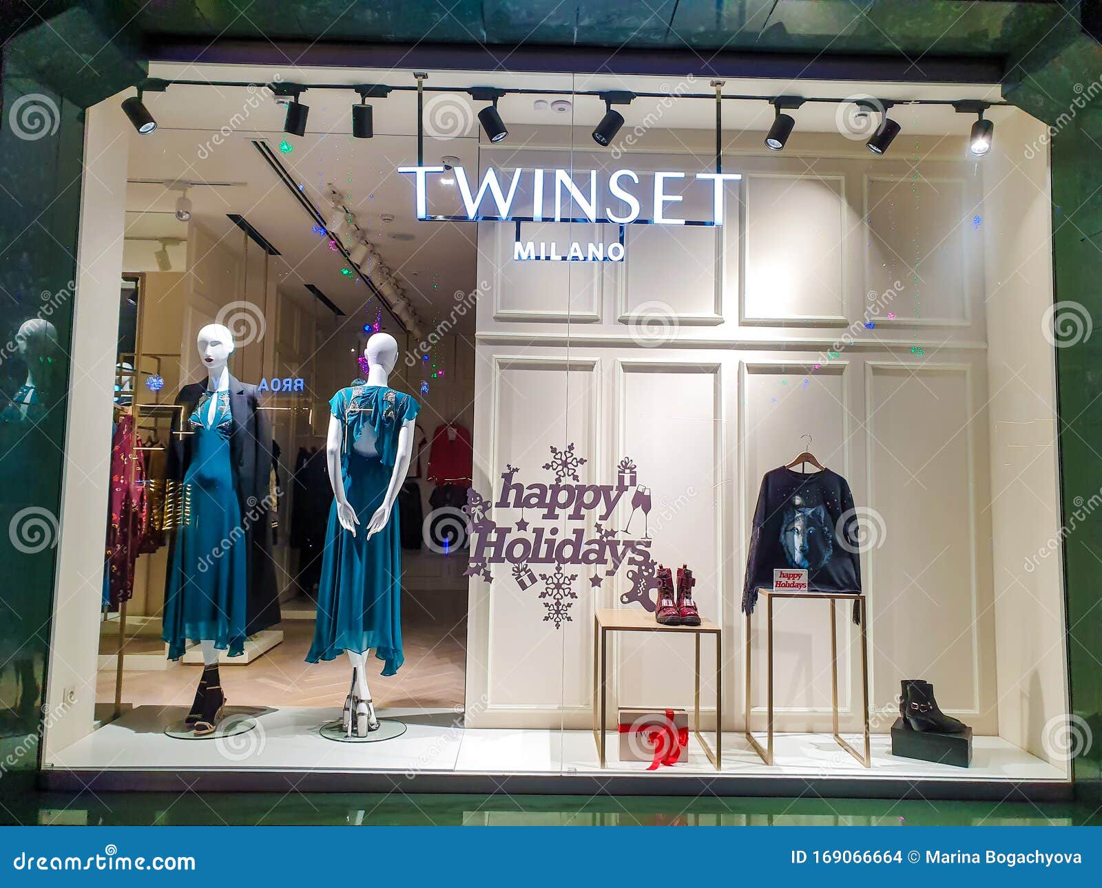 Italian Clothing Store Twinset Milano on Broadway Square View on Windows  from the Street Editorial Stock Image - Image of famous, city: 169066664