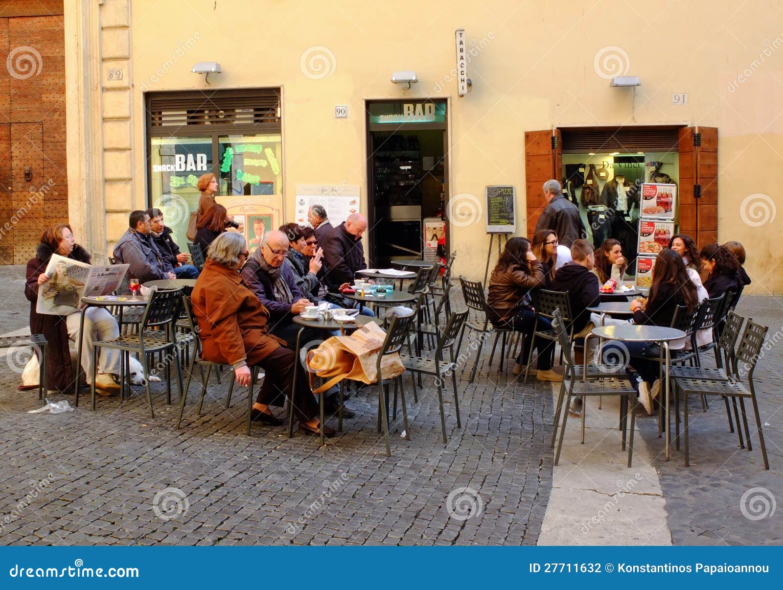 Italian coffee bar editorial photography. Image of relax 27711632