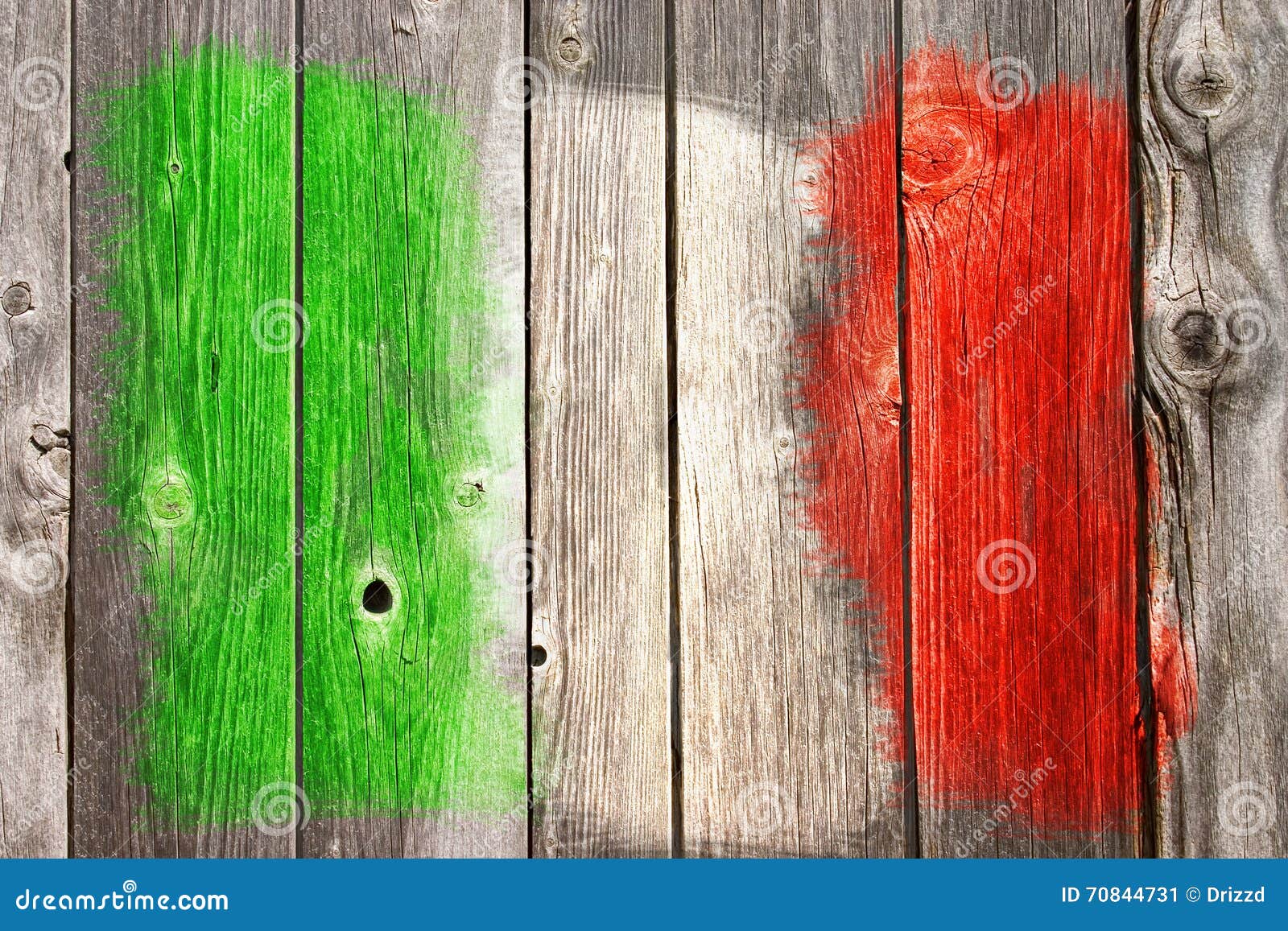 Italian Colors on Wooden Wound Stock Image Image of scratched, italy 70844731