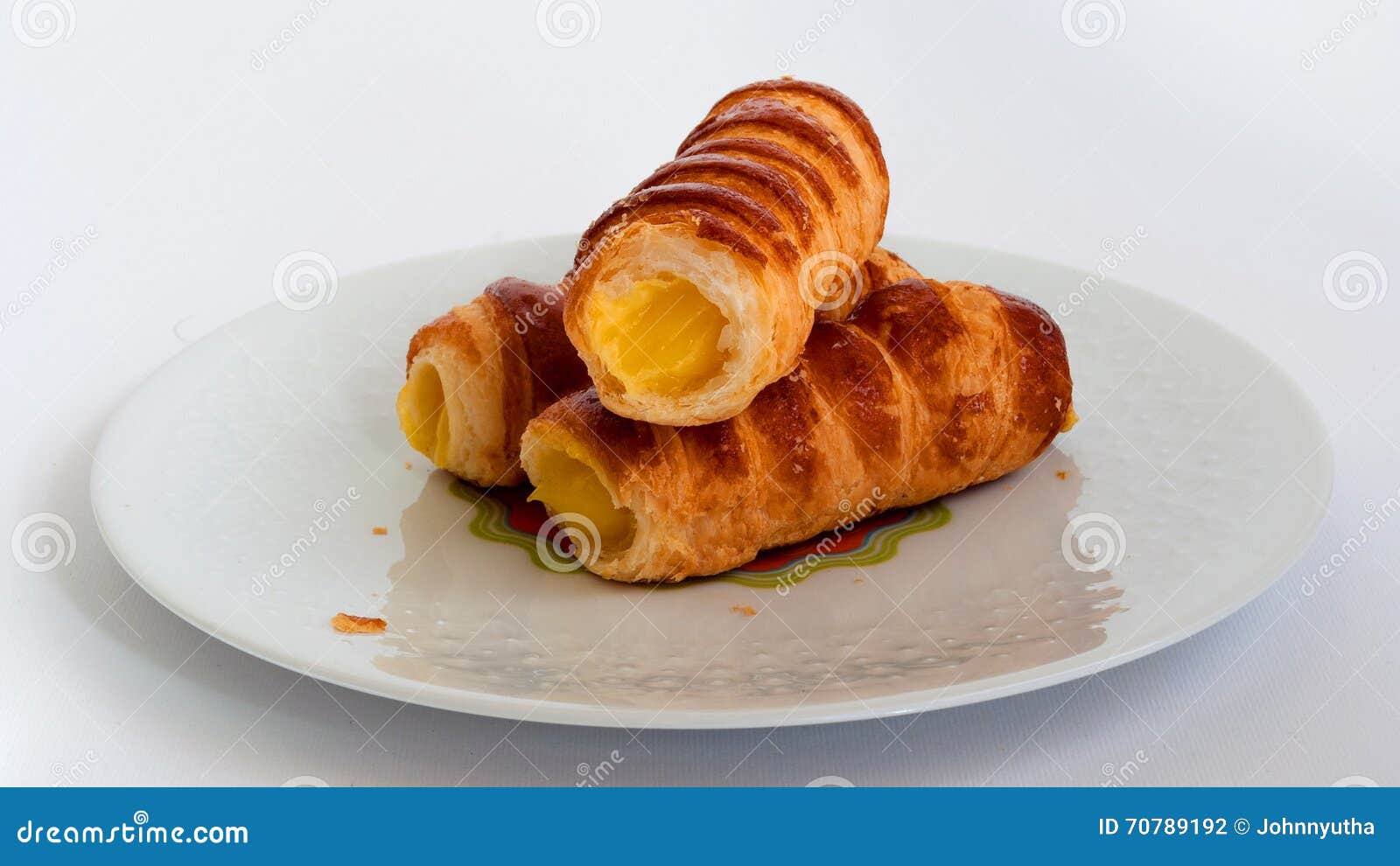 Italian Cream Horns (cannoncini) Stock Photo Image of cannoncini
