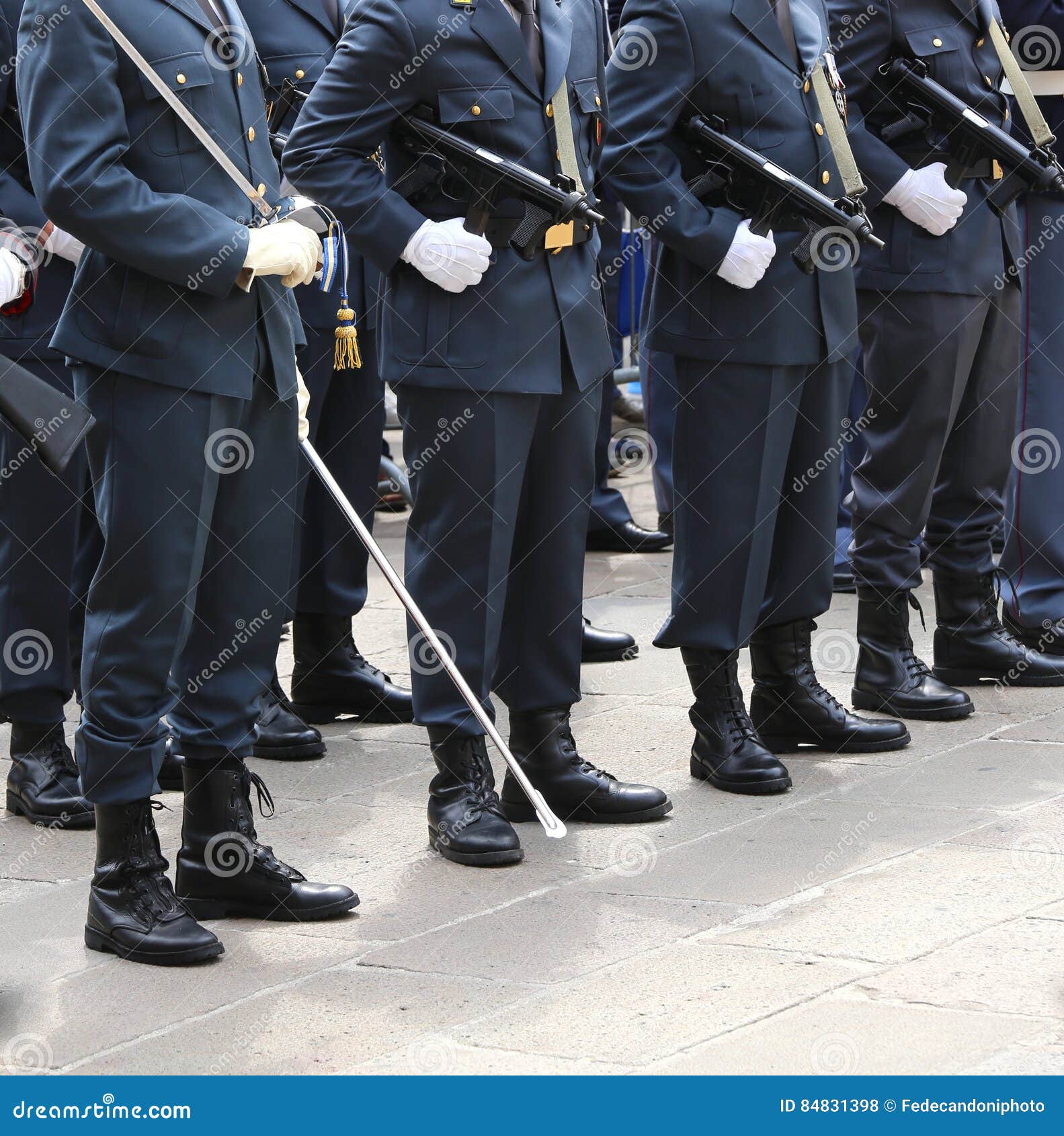 italian financial police officers called guardia di finanza with