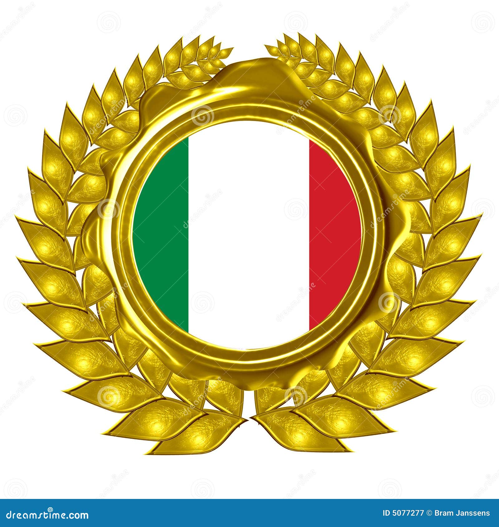 Italian flag stock illustration. Illustration of isolated 5077277