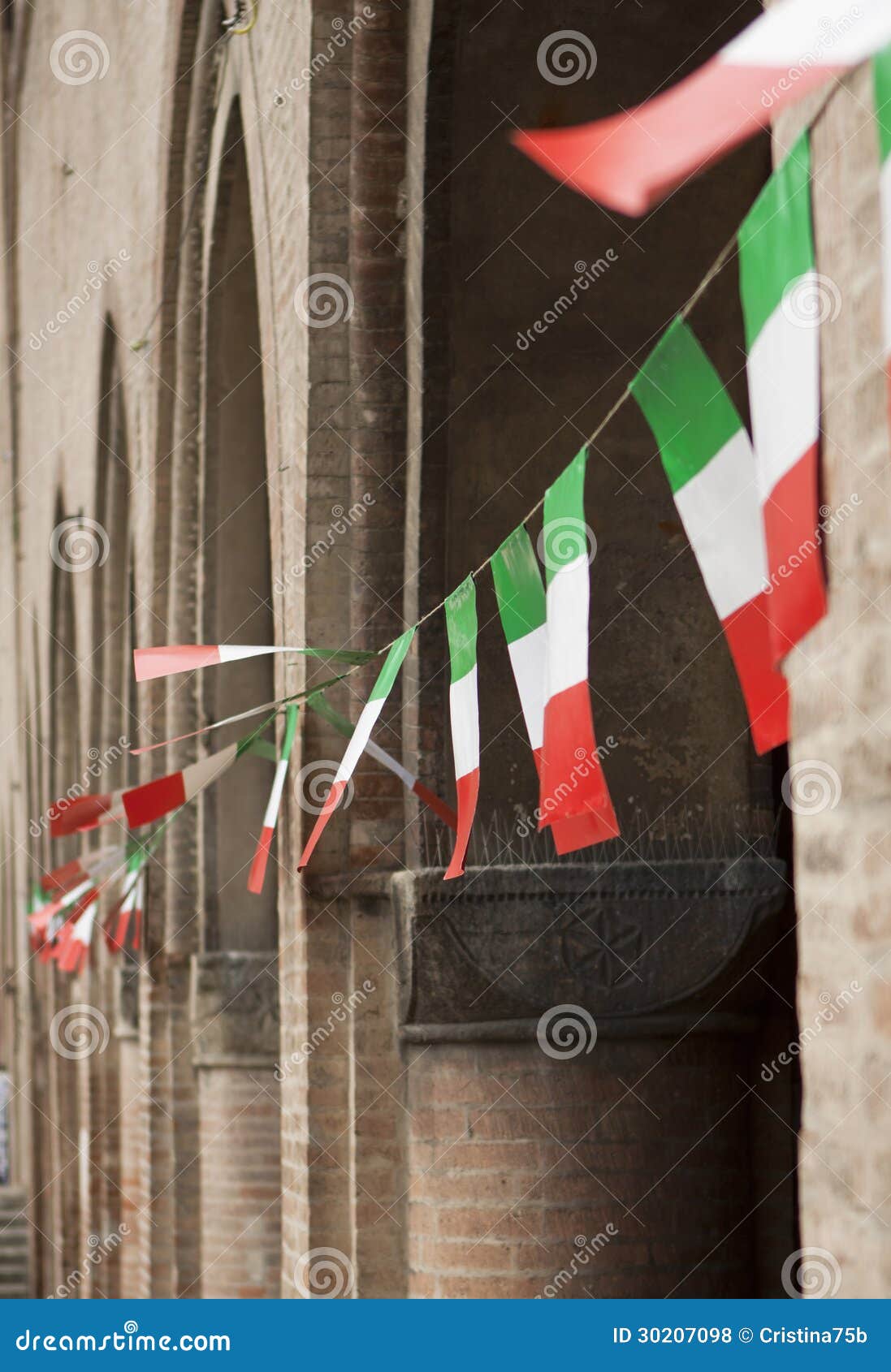 Italian flags stock photo. Image of italy, mediterranean 30207098