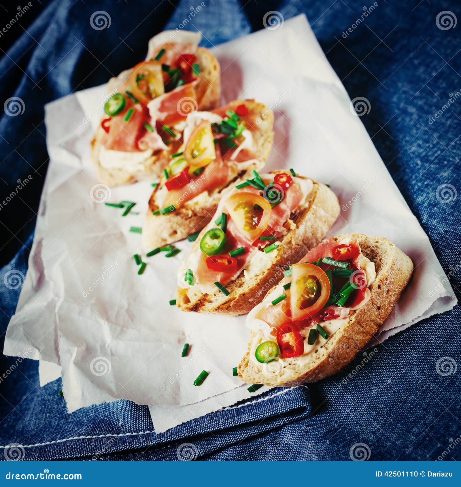 Italian food bruschetta stock photo. Image of italian - 42501110