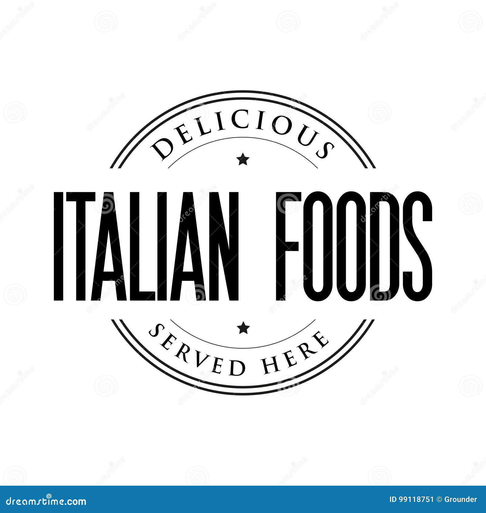 Italian Foods Vintage Stamp Stock Vector Illustration of penne, italy