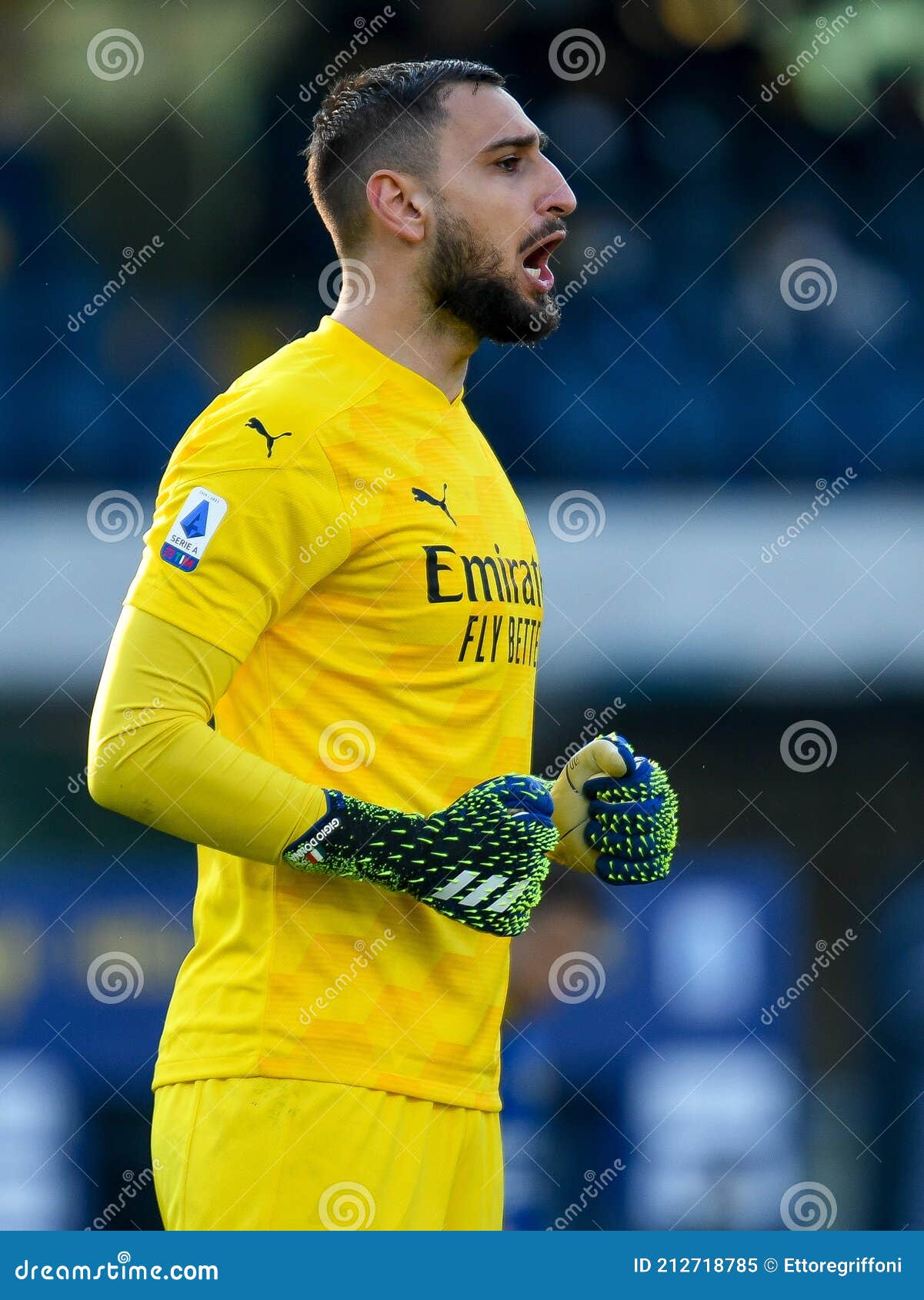 images Gianluigi Donnarumma Italy Caps italian football serie a match hellas verona vs ac milan editorial image image of championship outfit 212718785