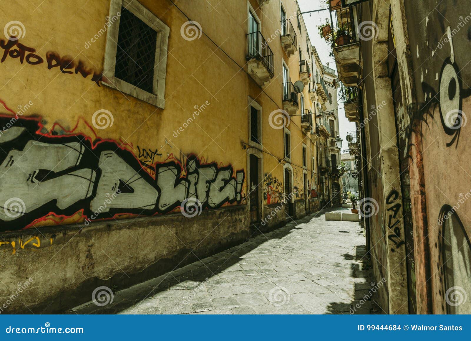 Italian graffiti stock photo. Image of window, italy 99444684