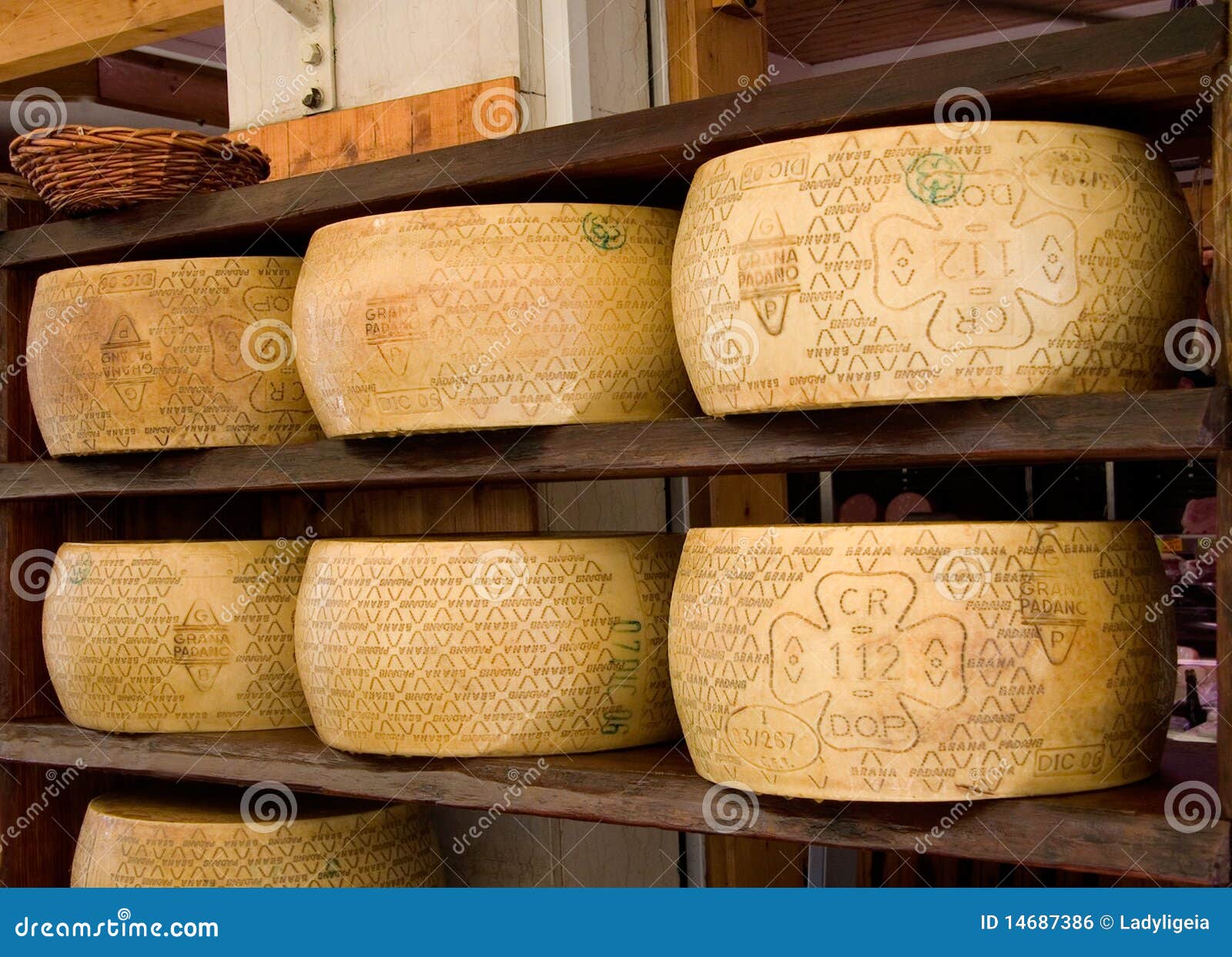 14687386 of Cheeses Grana - culinary, Image Italian Photo Padano farming: Editorial DOP