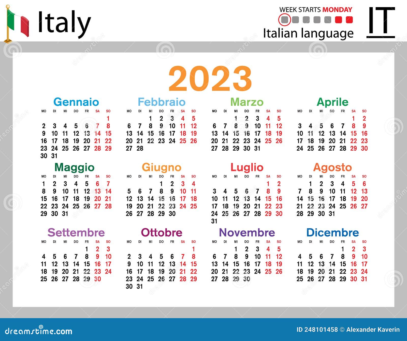 italian-horizontal-pocket-calendar-for-2023-week-starts-monday-stock-vector-illustration-of
