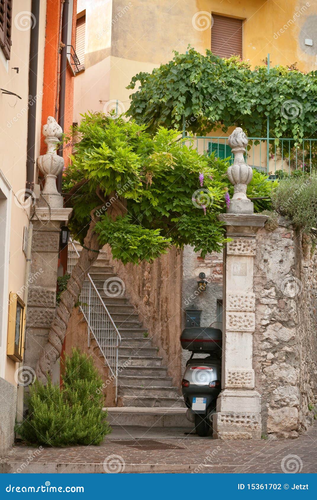 Italian house entrance stock photo. Image of stairs, architecture
