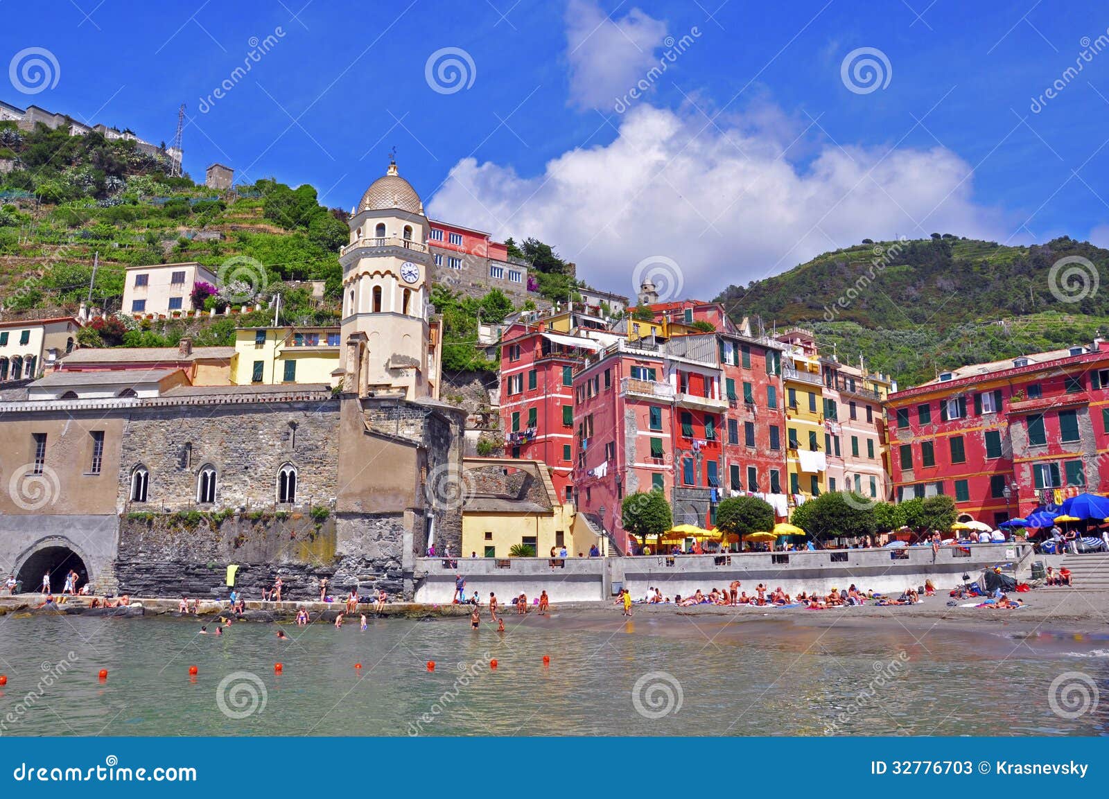 Italian Houses, Cinque Terre Editorial Stock Photo Image of scenic
