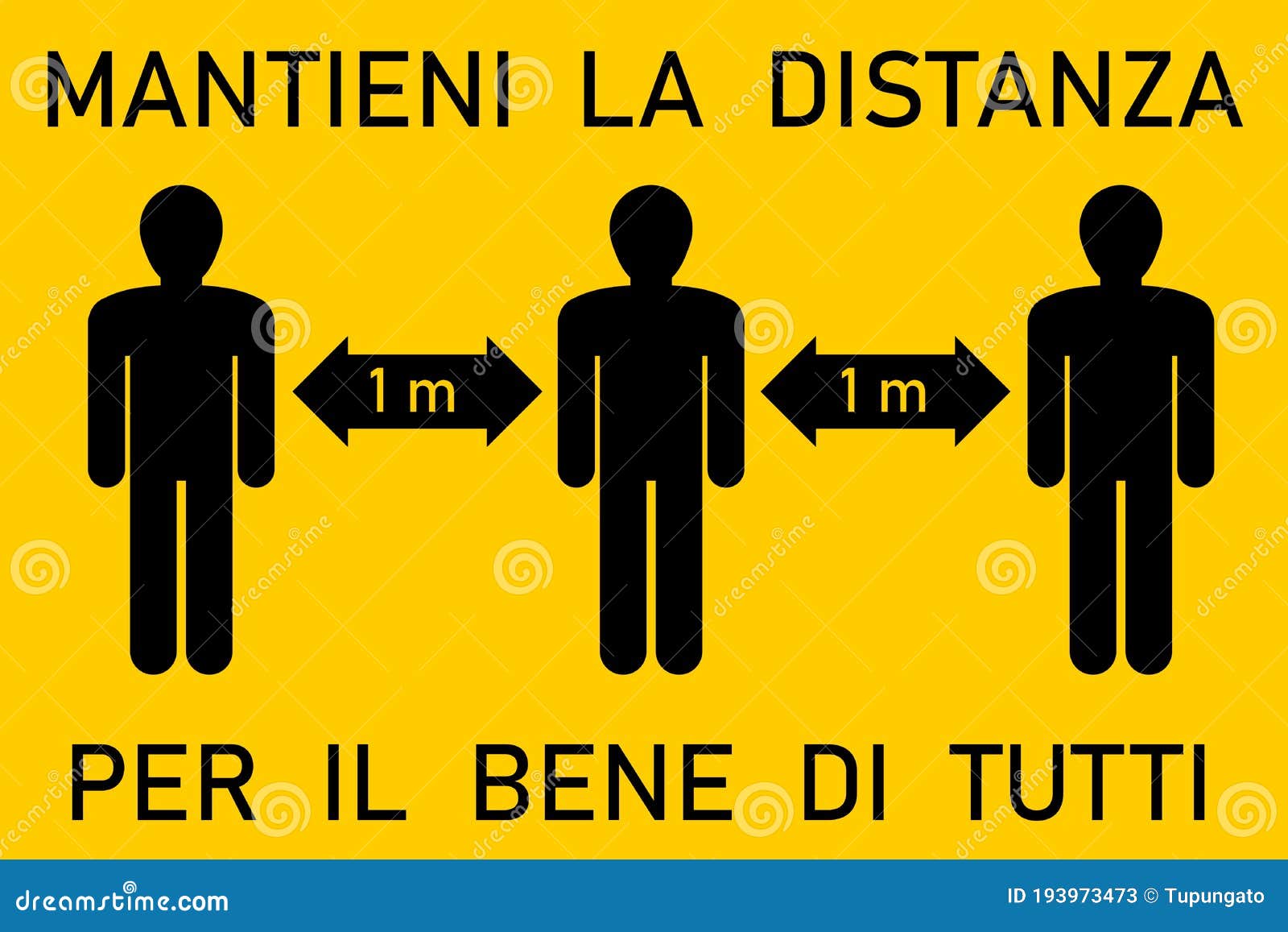mantieni la distanza - italian language