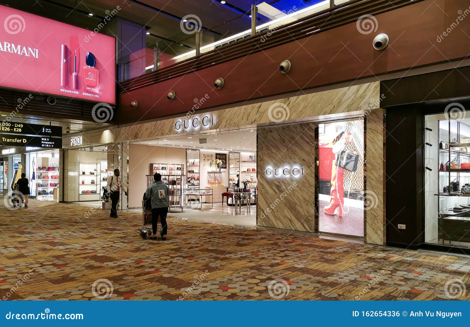 Gucci Duty Free Shop, Terminal 1, Changi Airport, Sinagpore Editorial Photo - Image of available, 162654336