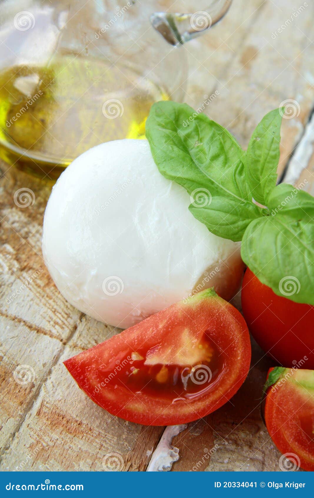 Italian Mozzarella Cheese with Tomato Stock Image Image of glass