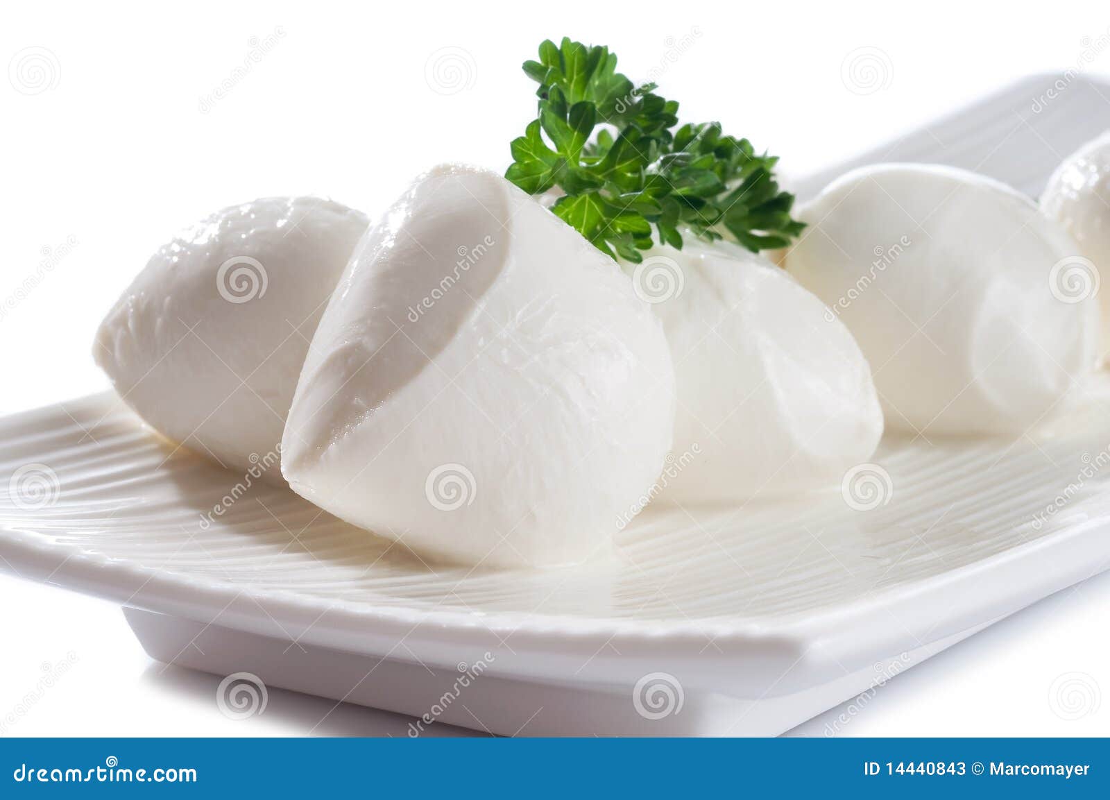 Italian Mozzarella of Fresh Cheese from Cow Buffal Stock Image Image