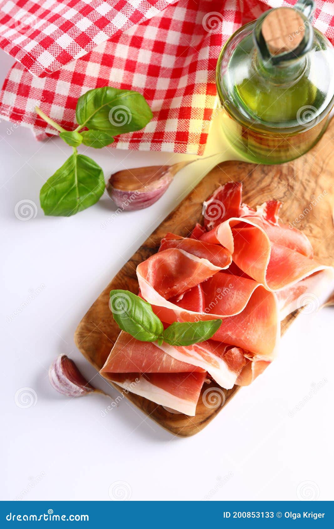 Italian parma ham stock image. Image of pork, appetizer 200853133
